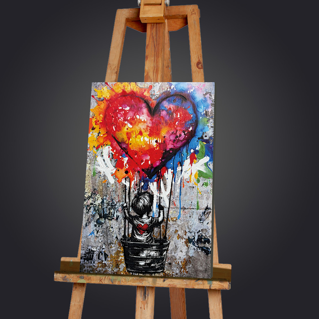 Gemälde-Love Balloon-image LAND