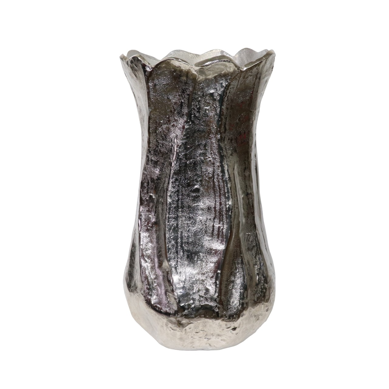 Decofinder Vase Metall Nickel H:50 cm  | Schubiger Möbel
