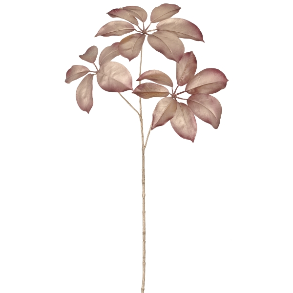 Kunstblumen Schefflerazweig, Rosegold Gasper