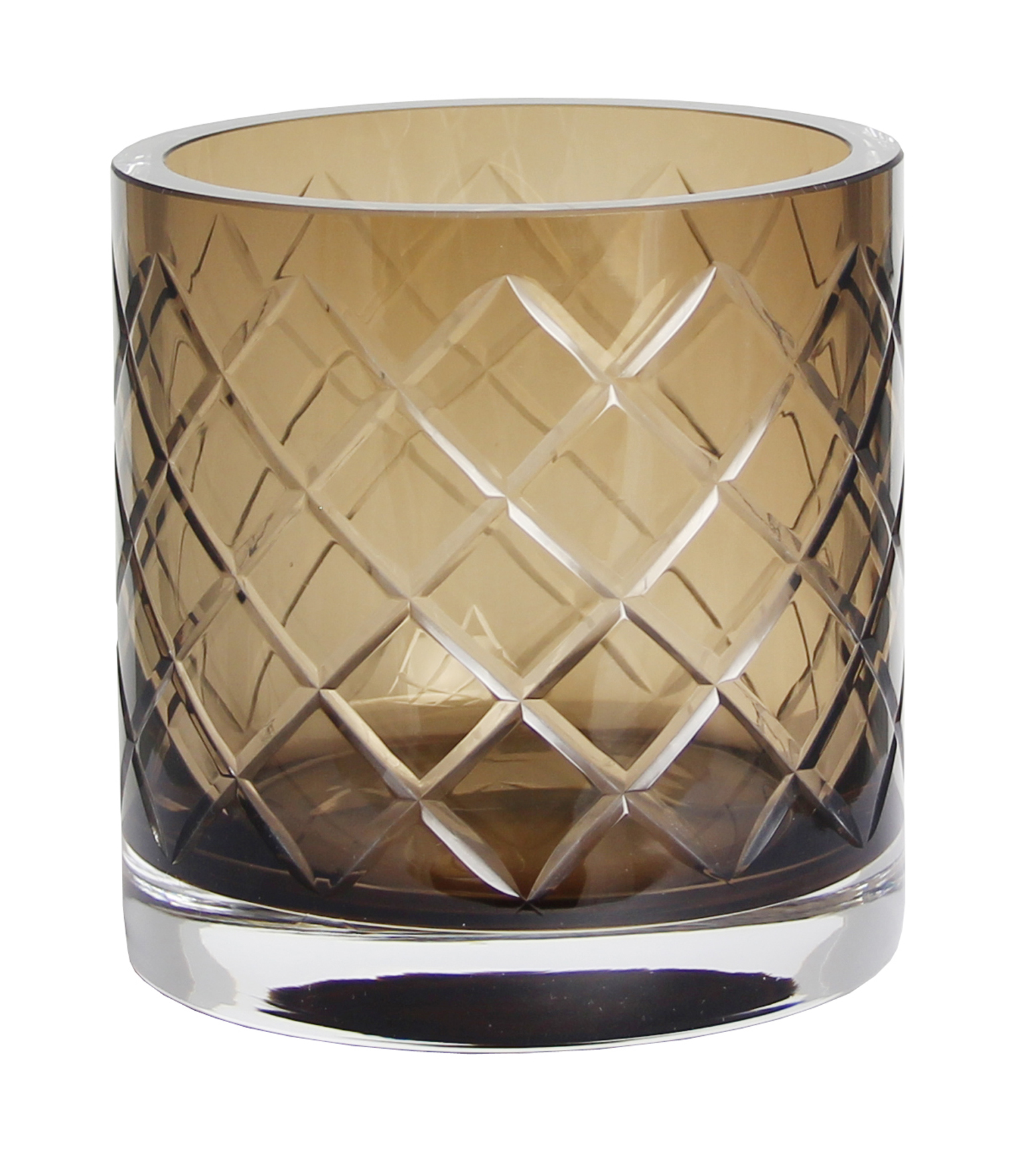 Windlicht Harrison Schliff H: 12 cm Kaheku