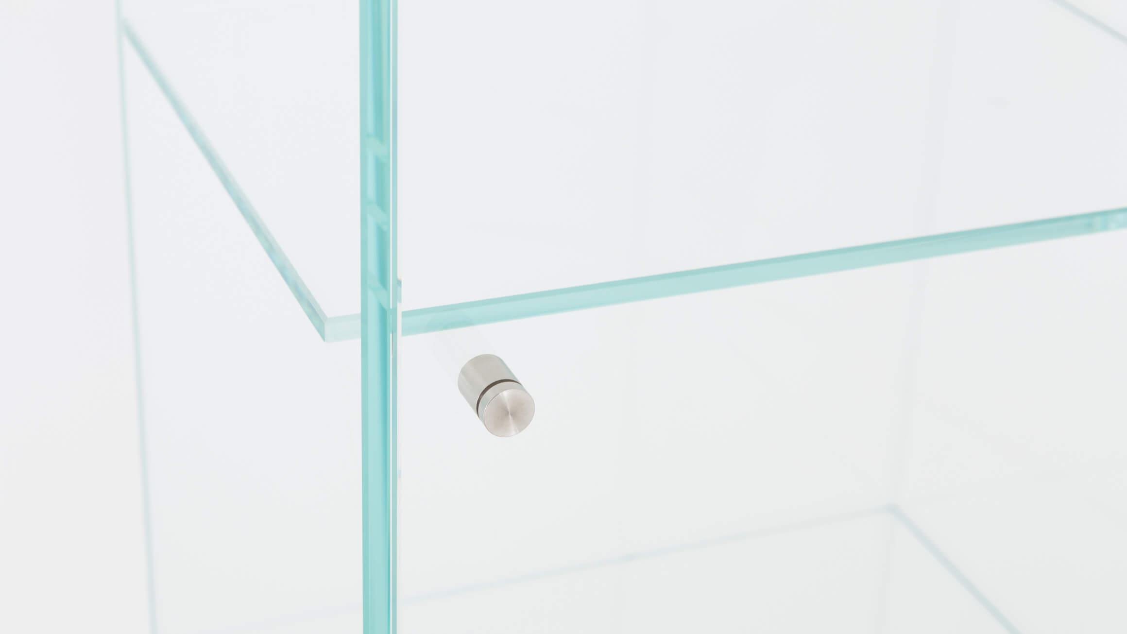 Vitrine Sorin, Glas Optiwhite, Beleuchtet, b 45 cm t 38 cm h 180 cm