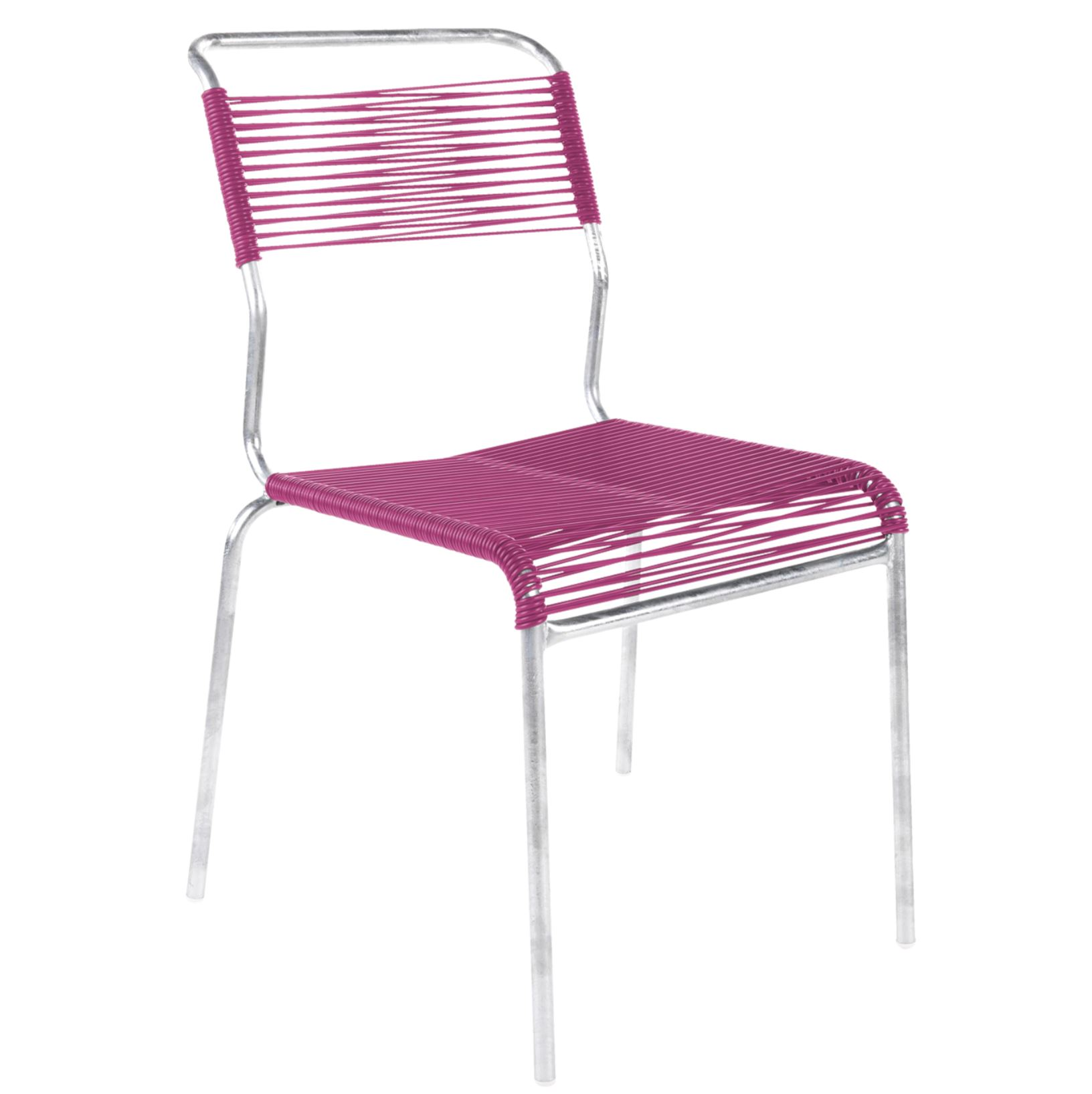 Spaghetti-Stuhl Säntis Feuerverzinkt von Schaffner / Farbe: Pink / Grösse: 44 x 61 cm