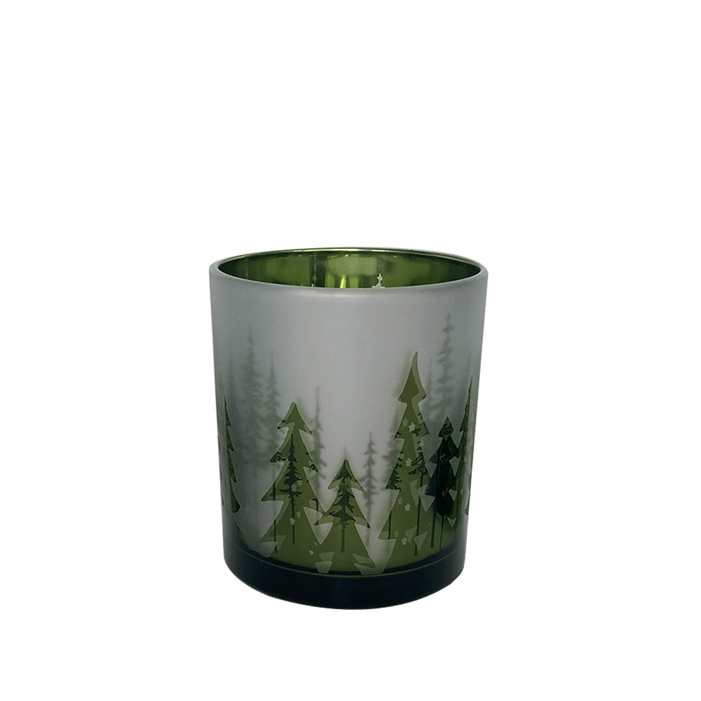 Windlicht Waldlandschaft, Grün Decofinder