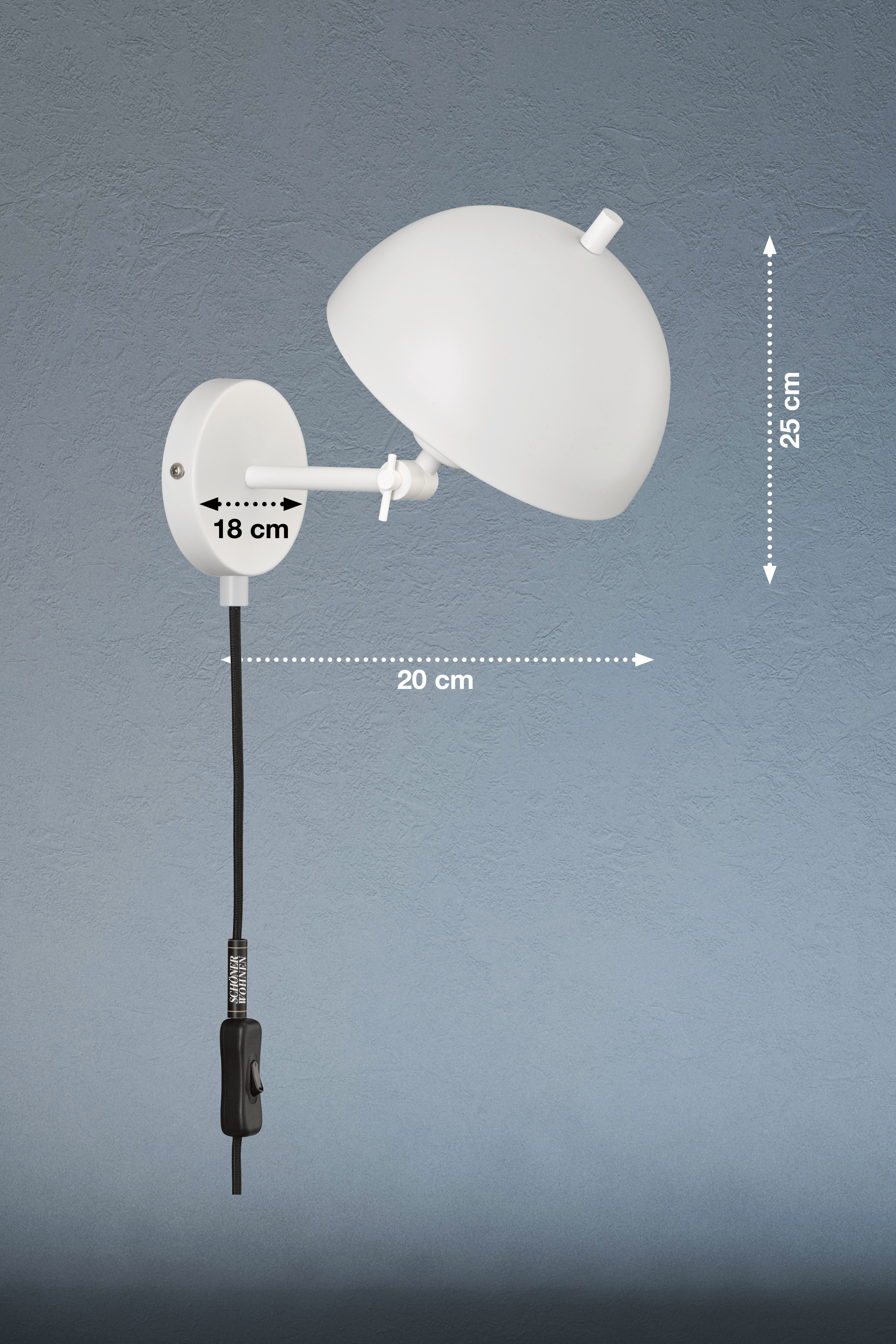 Wandlampe Kia H: 25 cm Fischer & Honsel