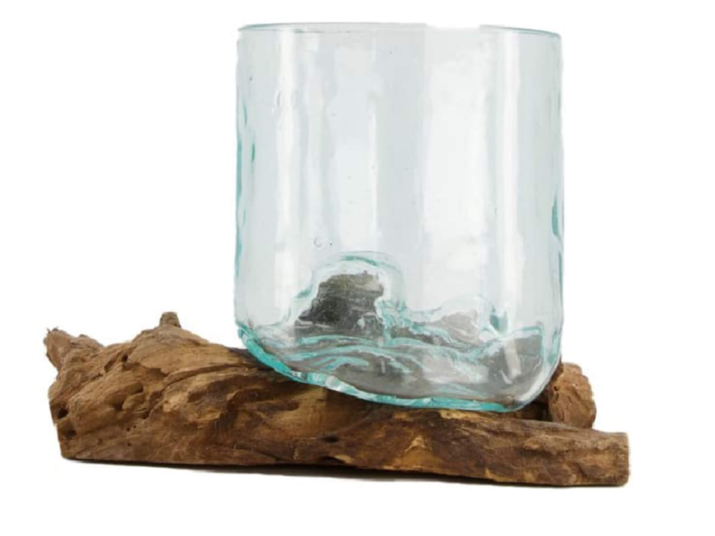 Decofinder Vase Wurzel mit Glas H: 16 cm  | Schubiger Möbel