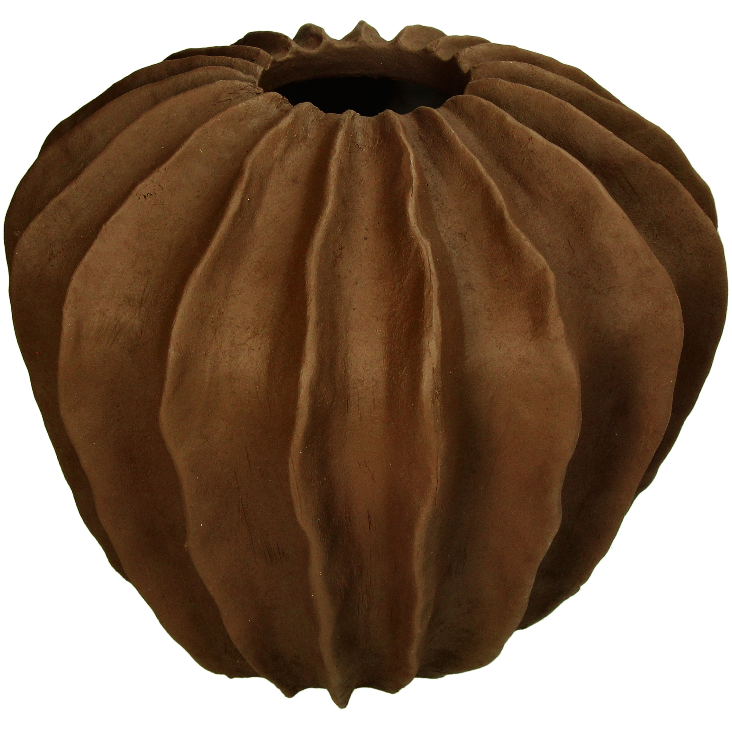 Vase Polyresin, Braun H: 27 cm Kersten