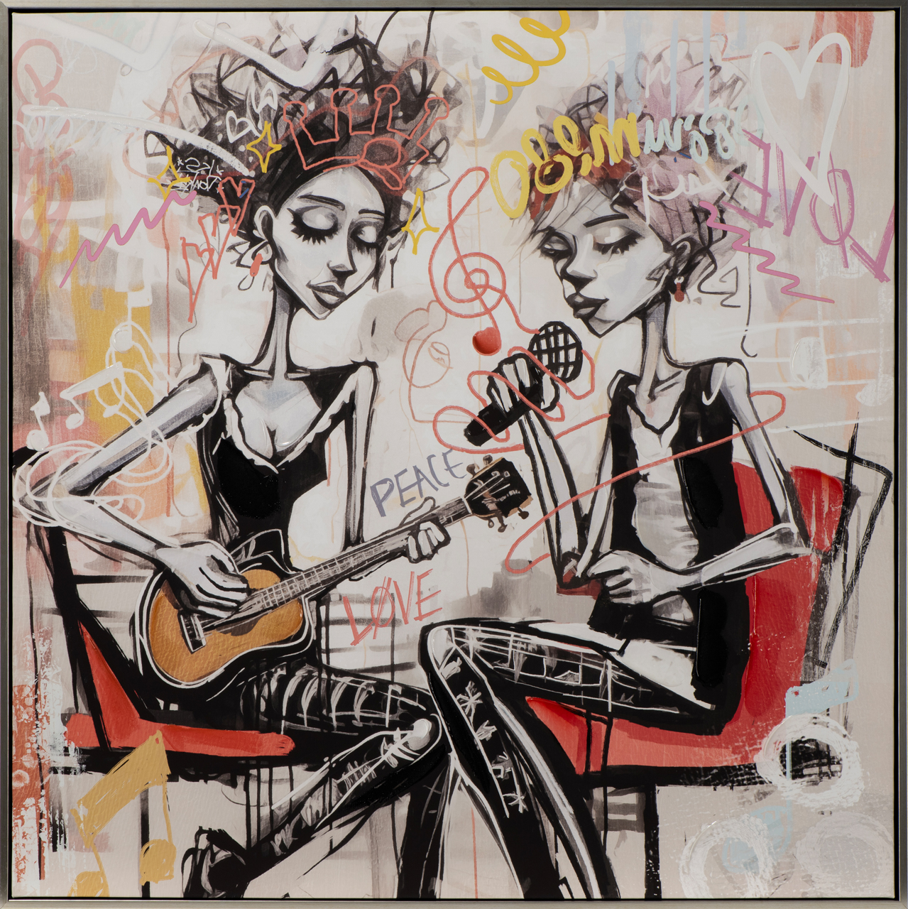 Gemälde-Let The Musik Play-image LAND