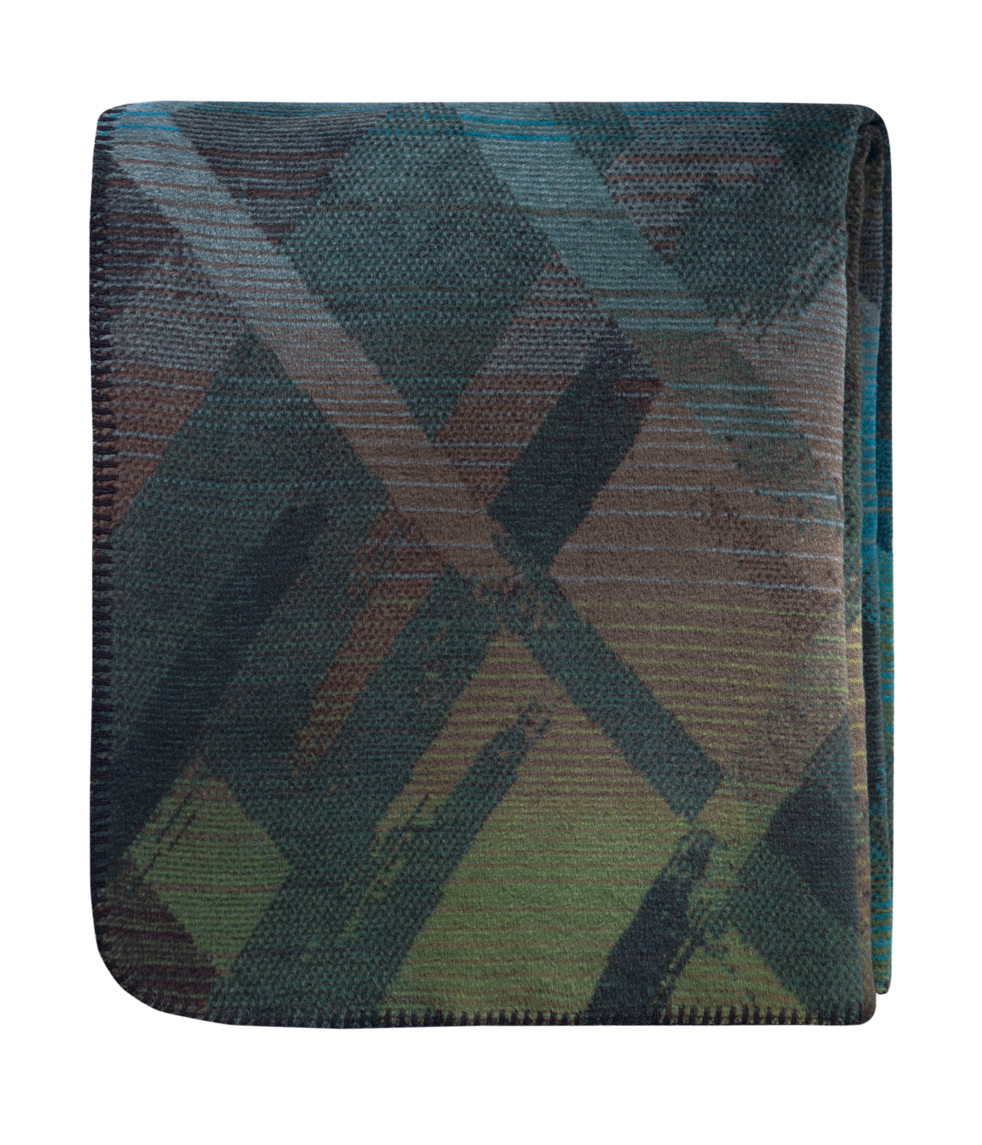 Plaid Orion Mossy Glow Vert Biederlack / Taille : 150 x 200 cm