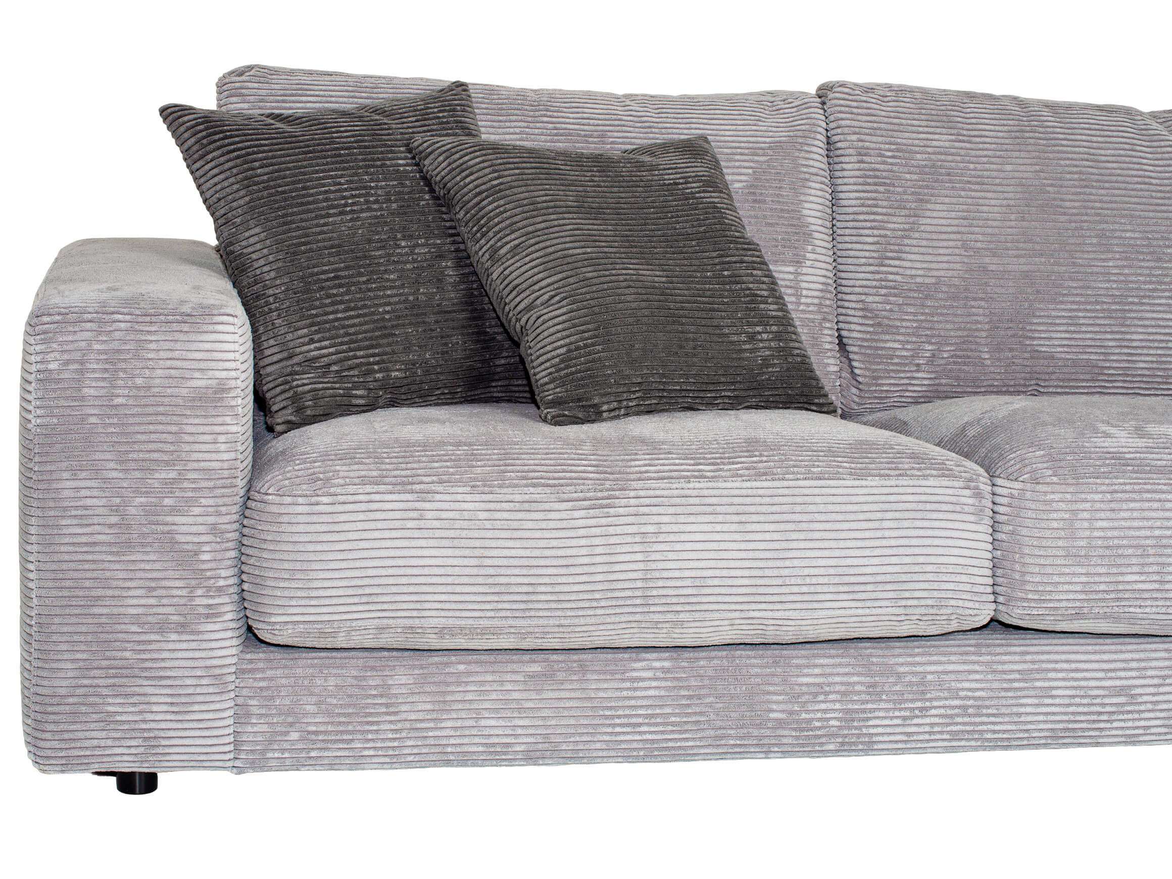Ecksofa Samson Candy / Farbe: Grau / Bezugsmaterial: Stoff