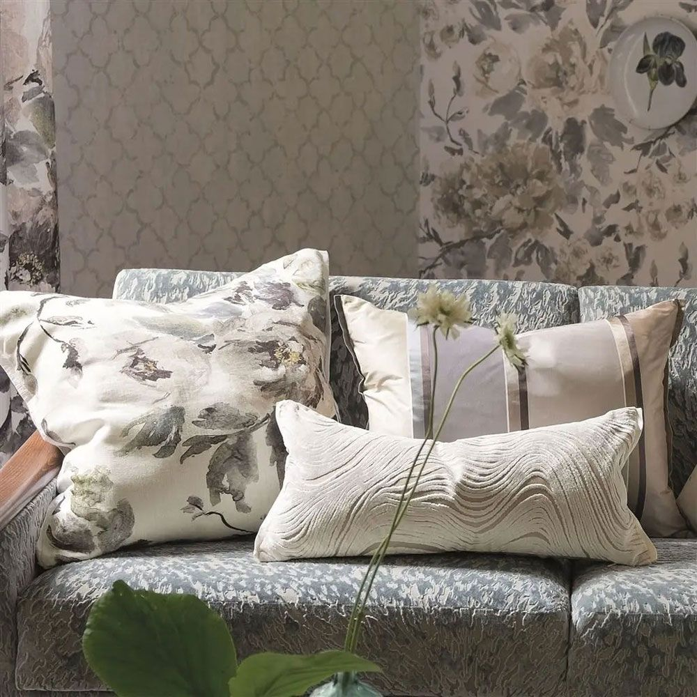 Zierkissen-Shanghai Garden, Grün, 60x60 cm-Designers Guild