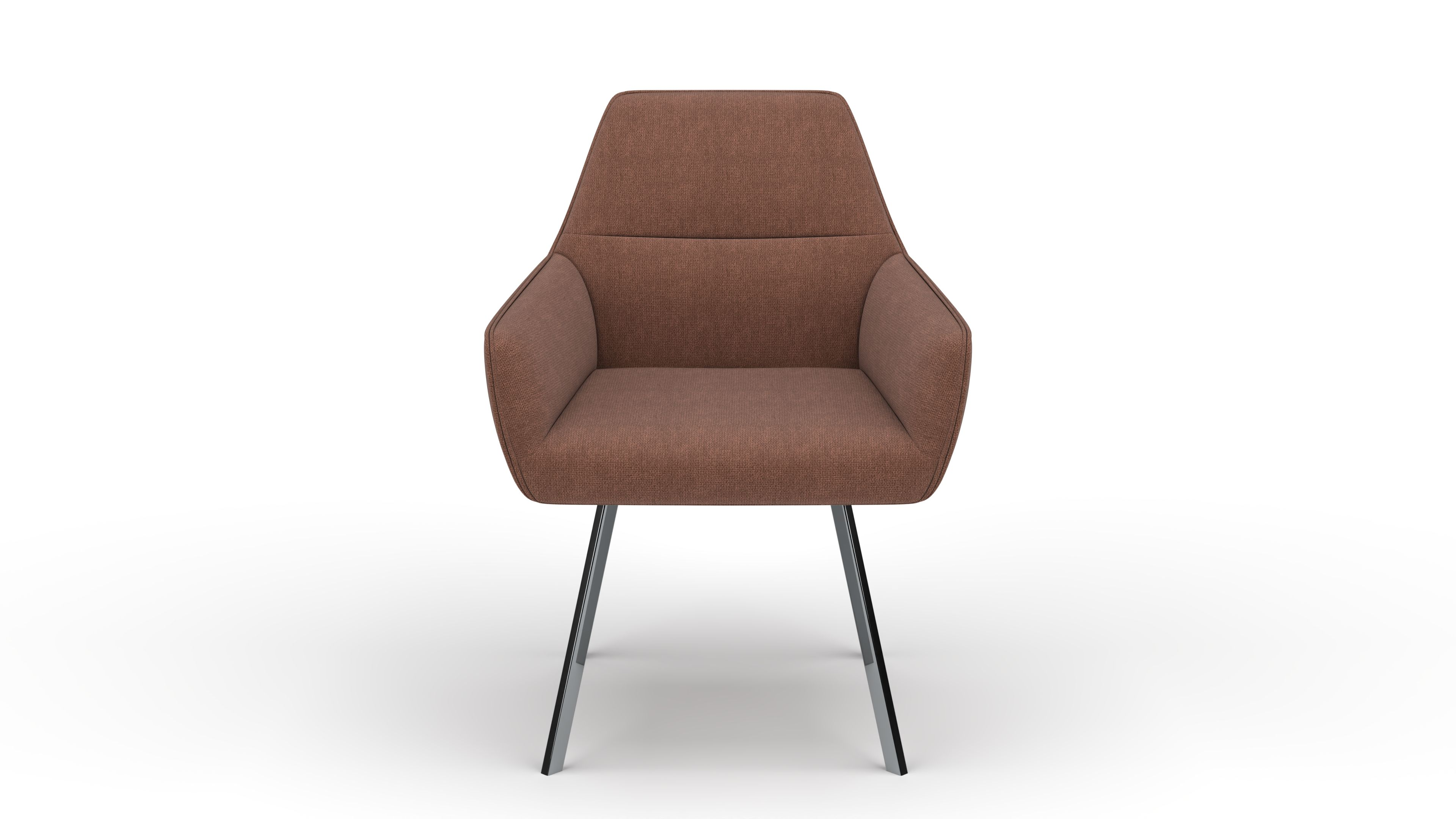 Stuhl Bellatrix - von UrbanDesign | Drehfunktion, Fuss chrom, Stoff Cream