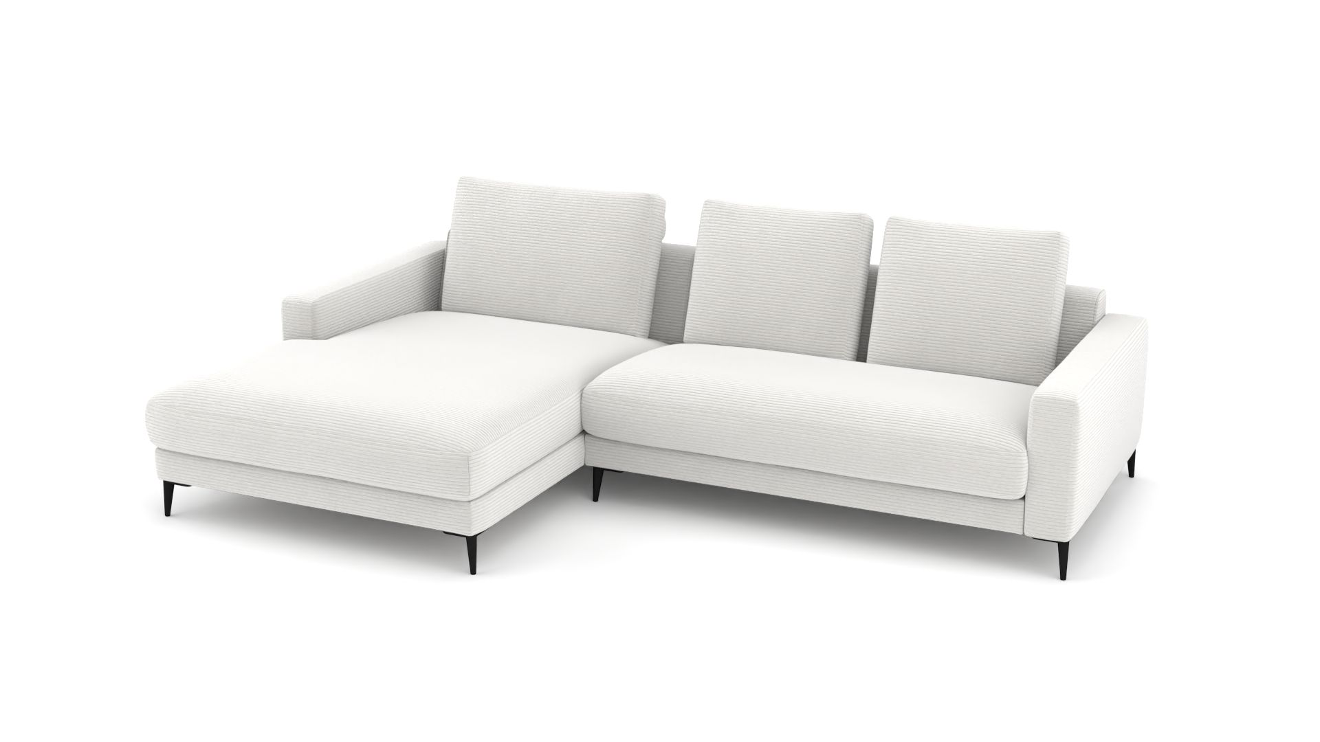 Ecksofa Mercury links – modern, bequem & anpassbar