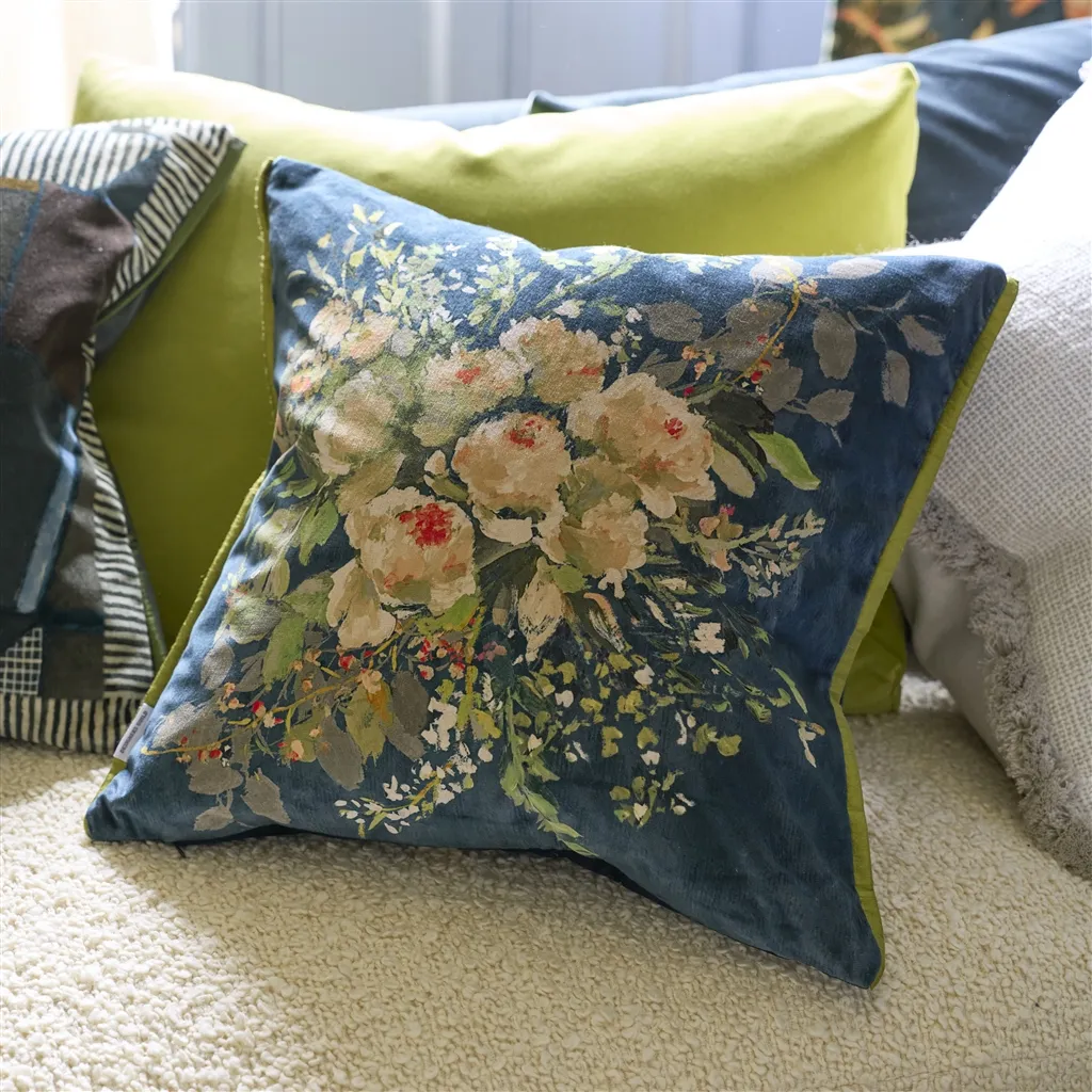 Zierkissen-Margaretta, Schwarz, 55x55 cm-Designers Guild