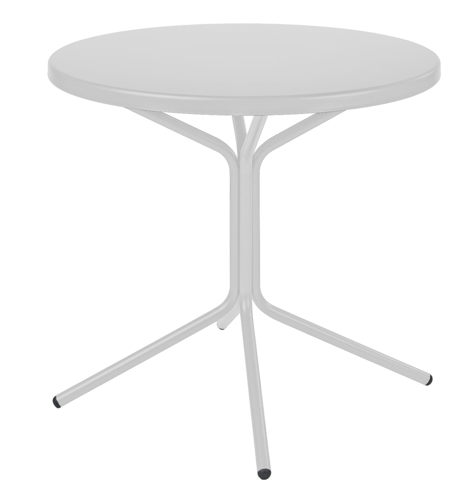 Metall-Beistelltisch Pix Rund von Schaffner / Farbe: Weiss / DxH: 54 x 54 cm