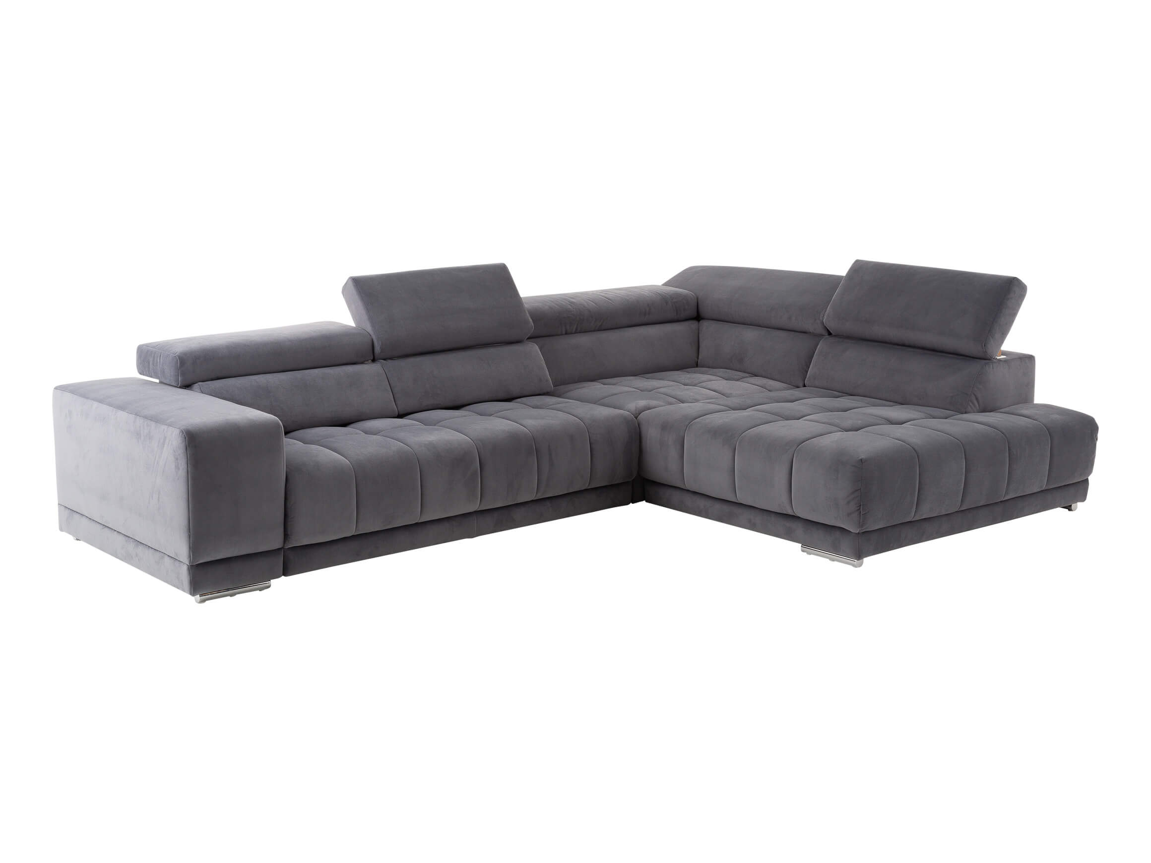 Selinda Polipol corner sofa/ Colour: Denim / Dimensions (WxD) : 323x222 cm