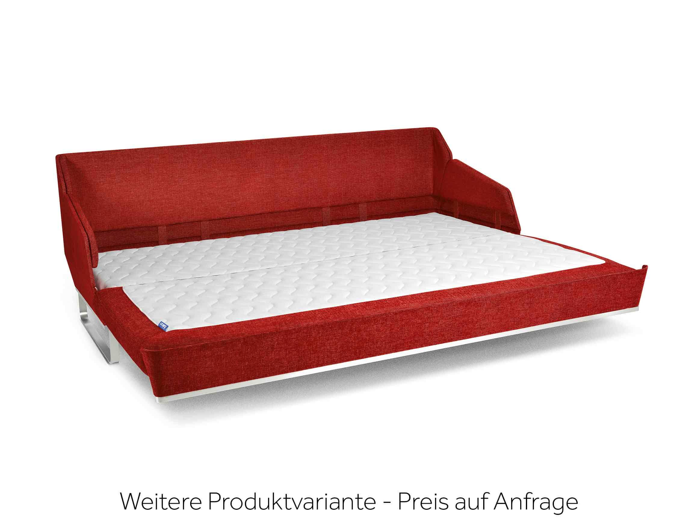 Bettsofa Bed For Living, Stoff Silber, Deluxe, b 205 cm