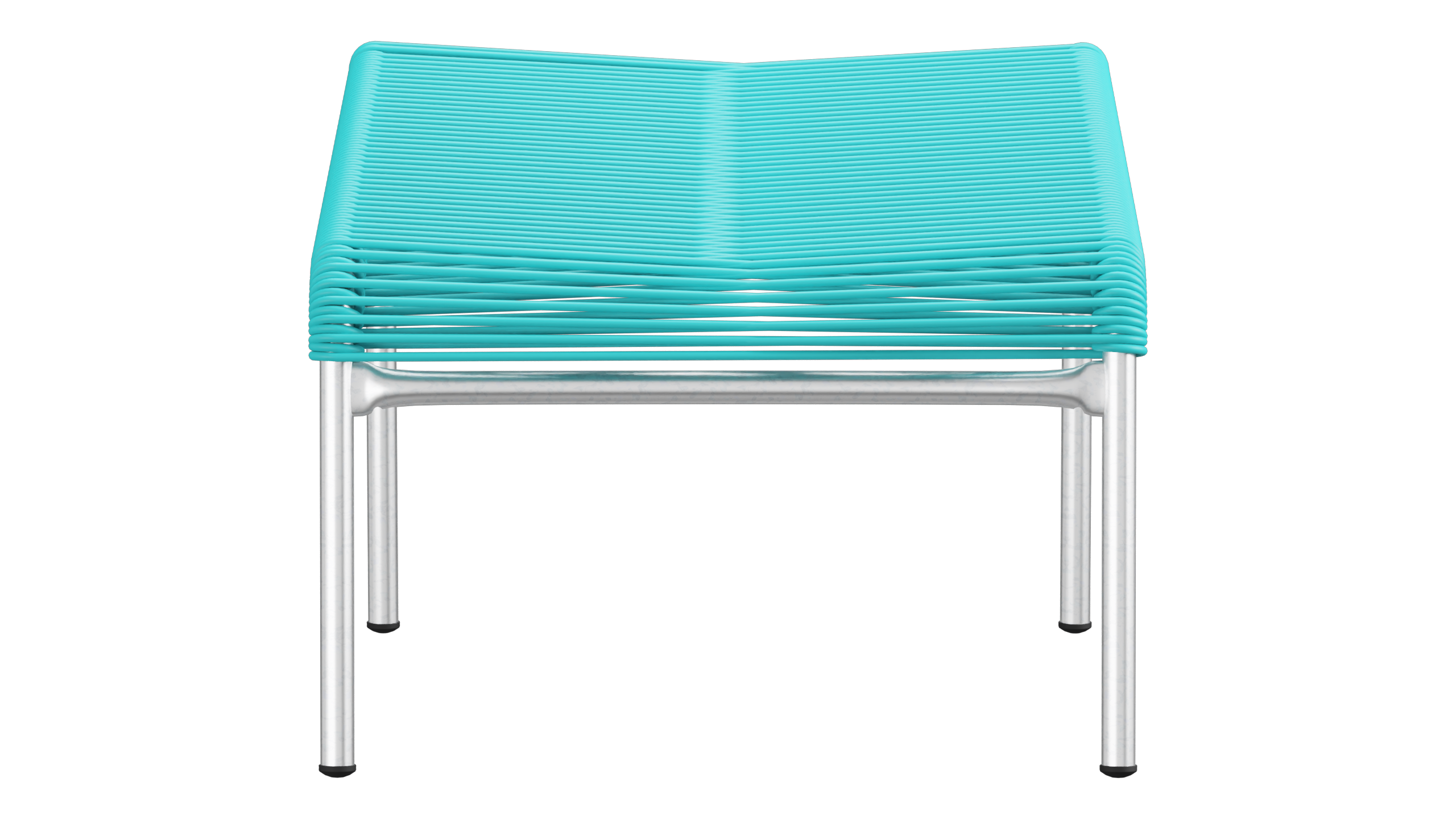 Spaghetti-Fuss-Hocker Säntis Feuerverzinkt von Schaffner / Farbe: Türkis