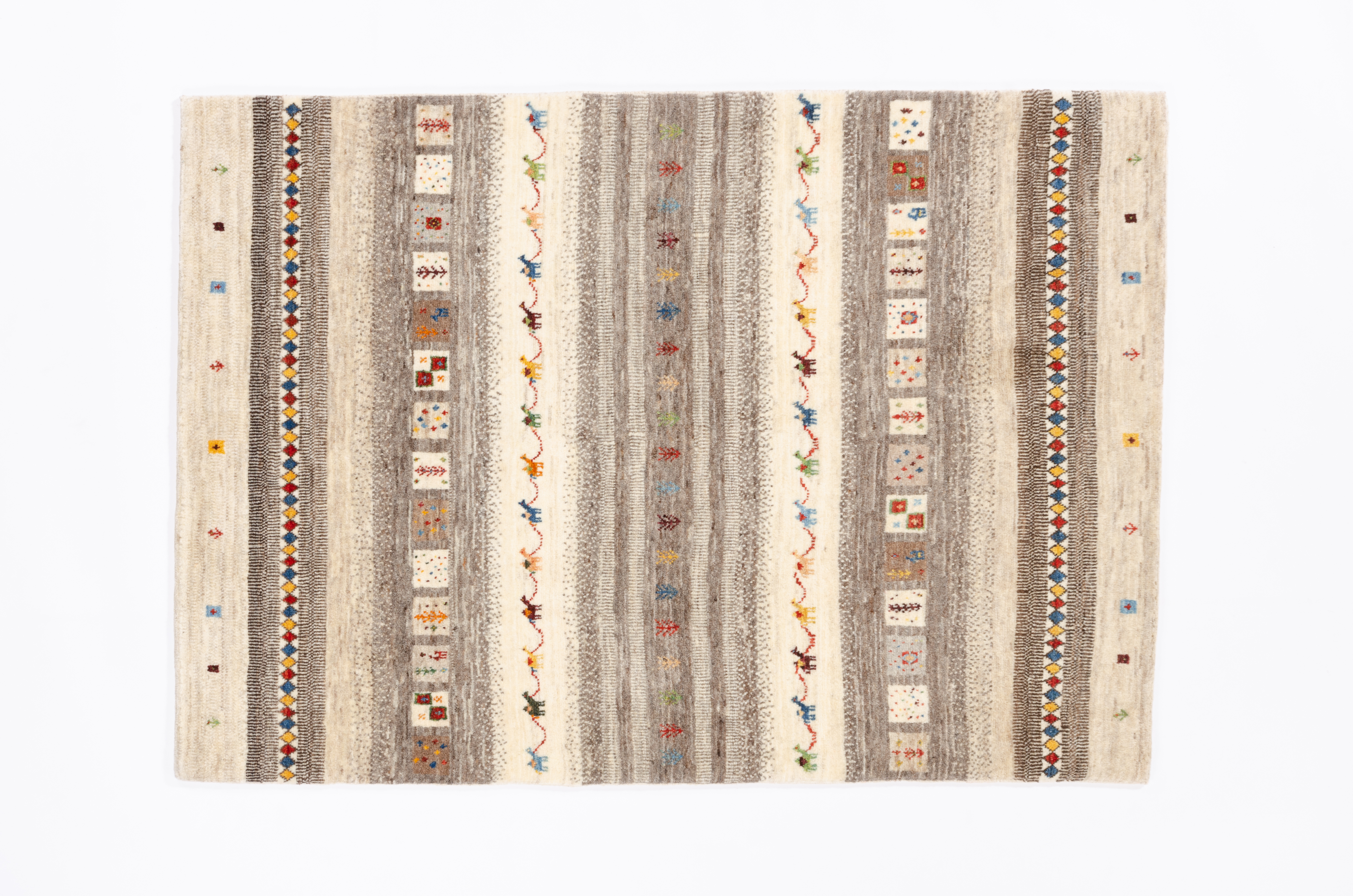 Nomadenteppich Lori Fein Negra/ Farbe: Rot / Masse (BxT) :105x150 cm