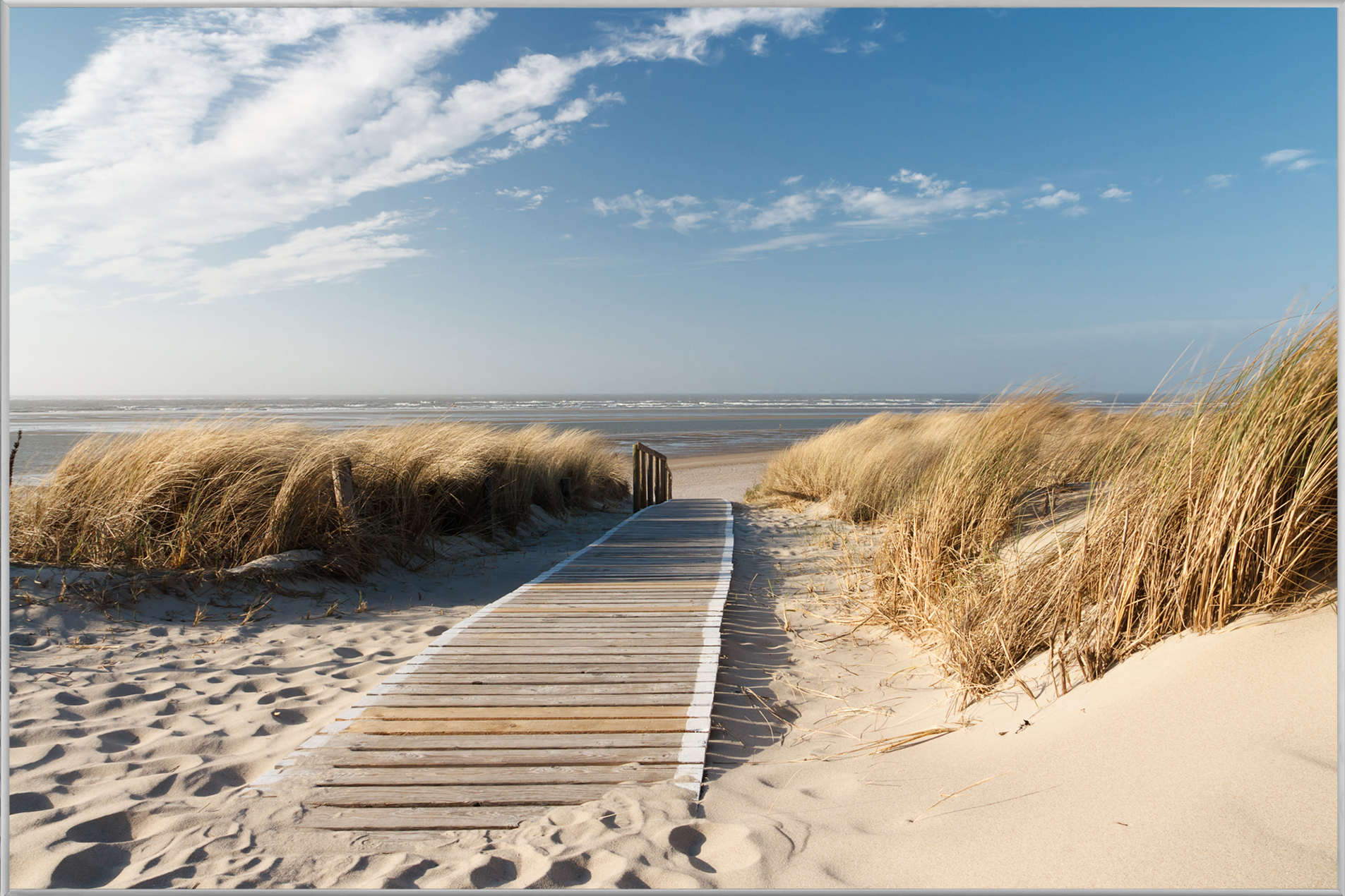 Bild mit Rahmen-Holzweg Zum Meer 1-image LAND