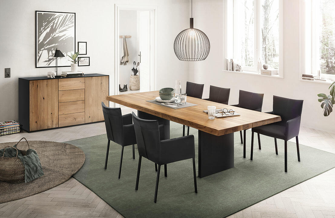 Sideboard Ohio Lüönd / Farbe: Eiche Anthrazit