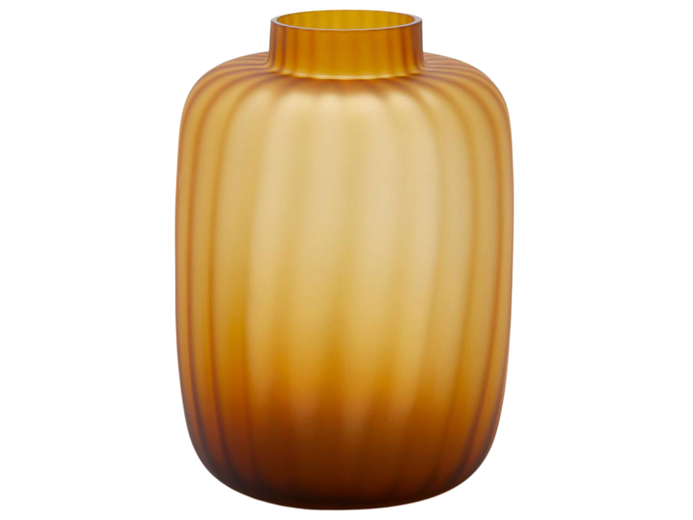 Vase Bernstein Matt H: 35 cm Edg / Farbe: Bernstein