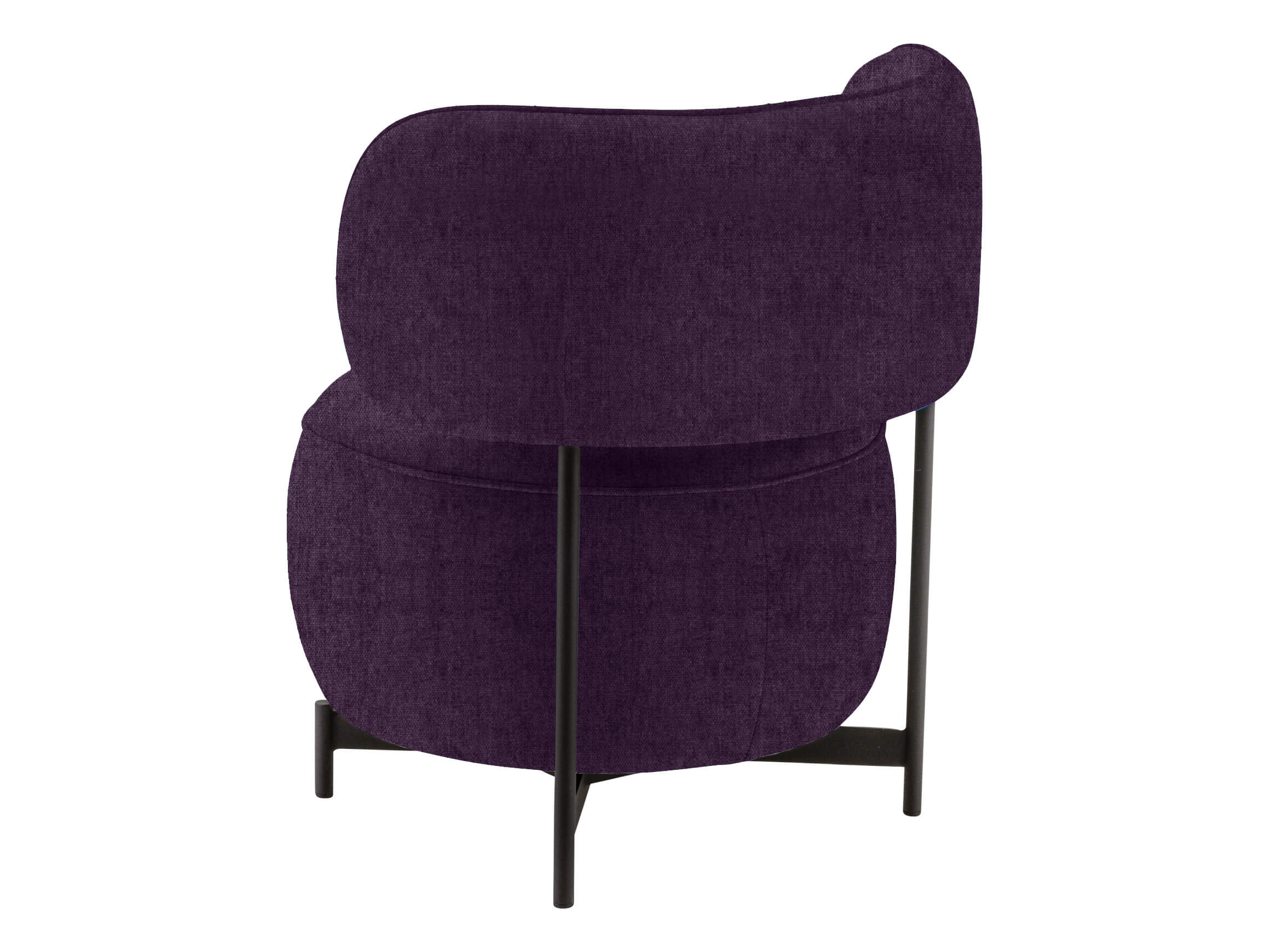 Sessel 8170 Basic Drehbar D: 68 cm Himolla / Farbe: Aubergine / Material: Stoff Basic