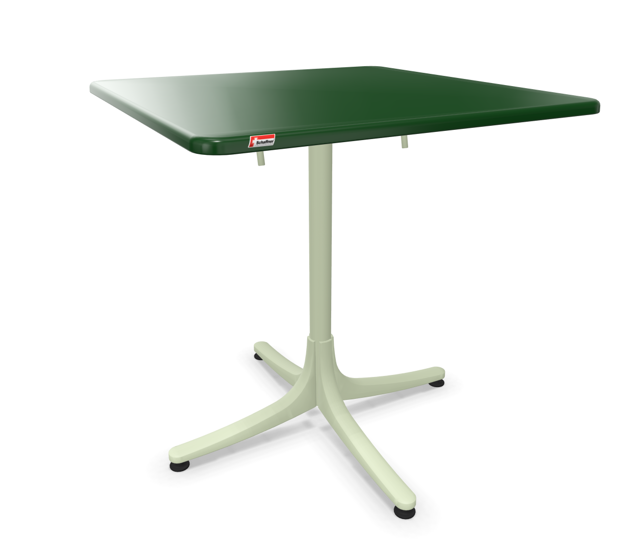 Schaffhausen garden table from Schaffner / Colour: Fir green / Size: 70 x 70 cm