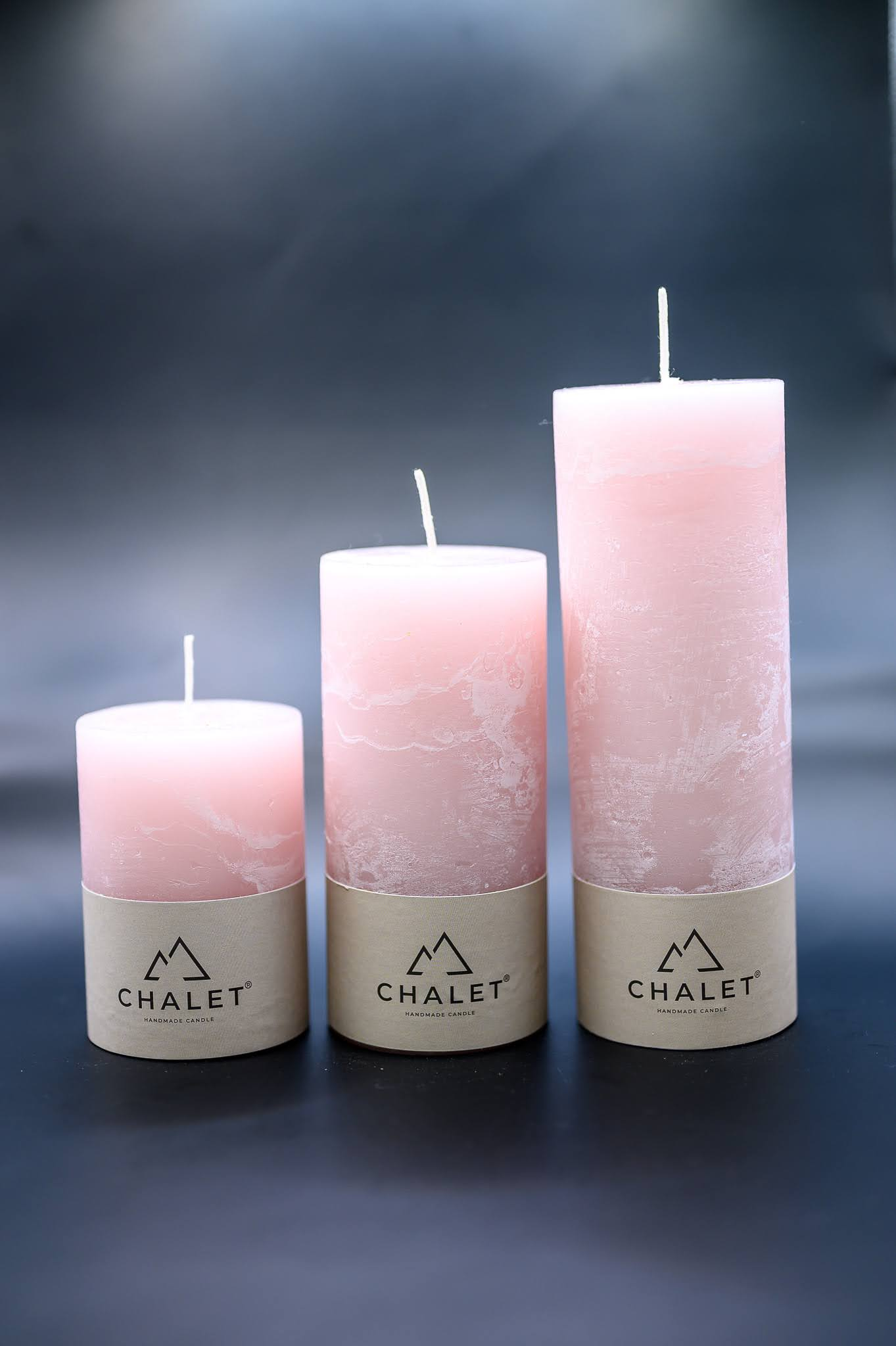 Stumpenkerze Puder 7x10cm Decofinder