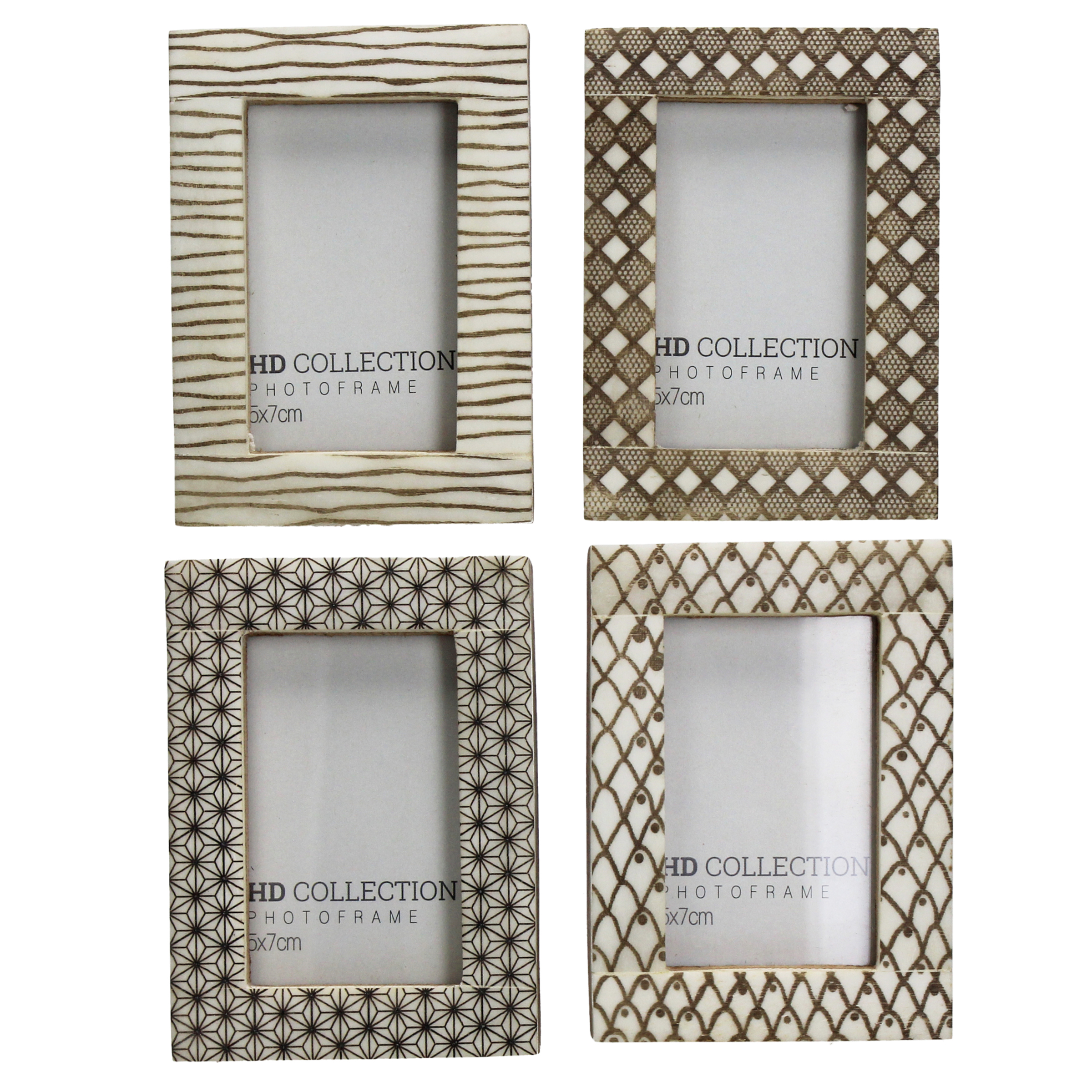 Fotorahmen Mangoholz, Elfenbein B: 5 cm Kersten