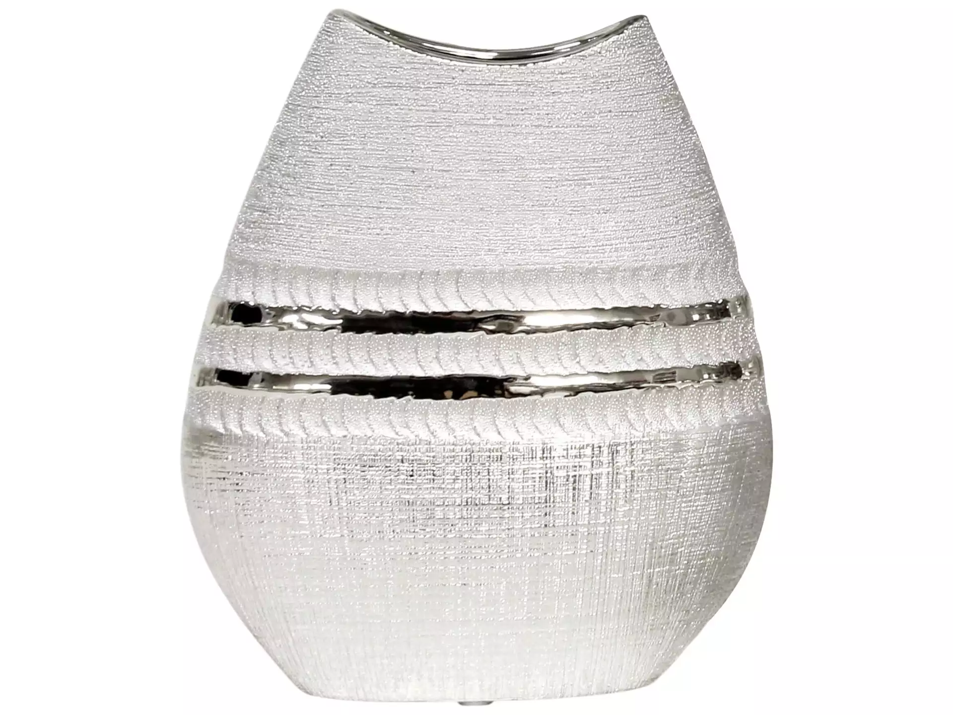 Vase Silvino Flach Silber H: 28 cm Gilde / Farbe: Silber