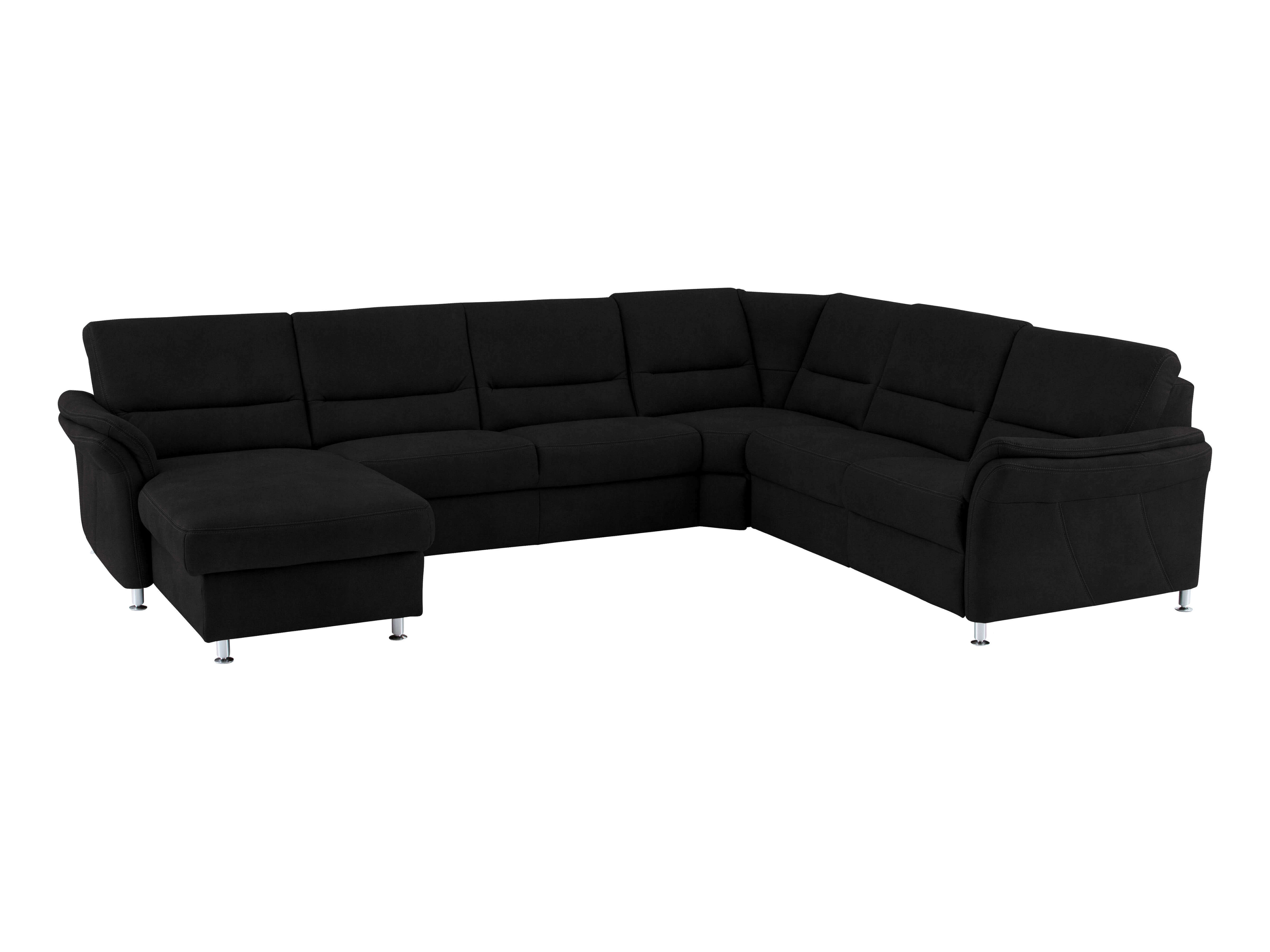 Ecksofa Daisy Basic Polipol / Farbe: Schwarz / Material: Leder Basic