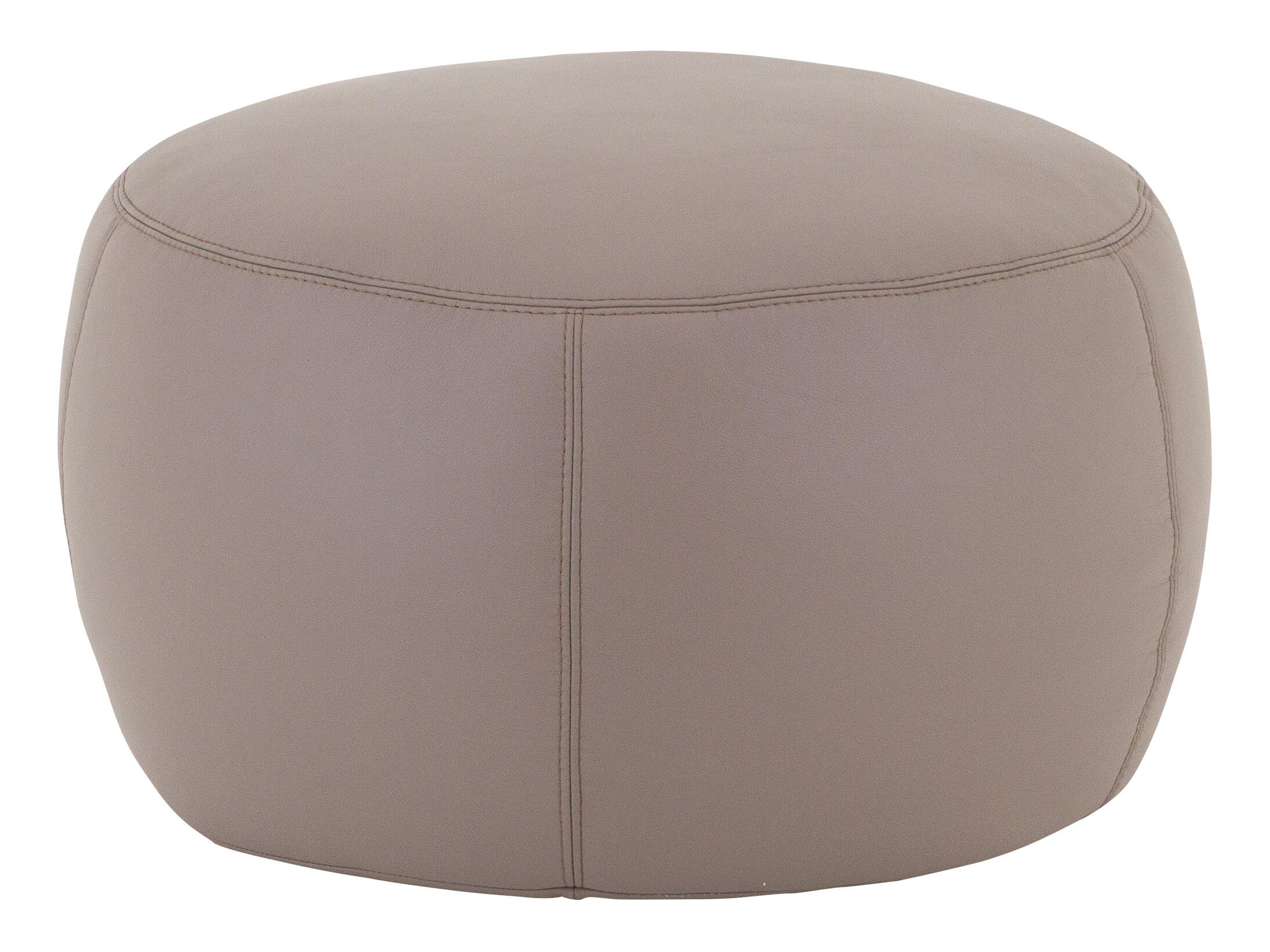 Hocker Annabelle Candy / Farbe: Asphalt / Material: Leder