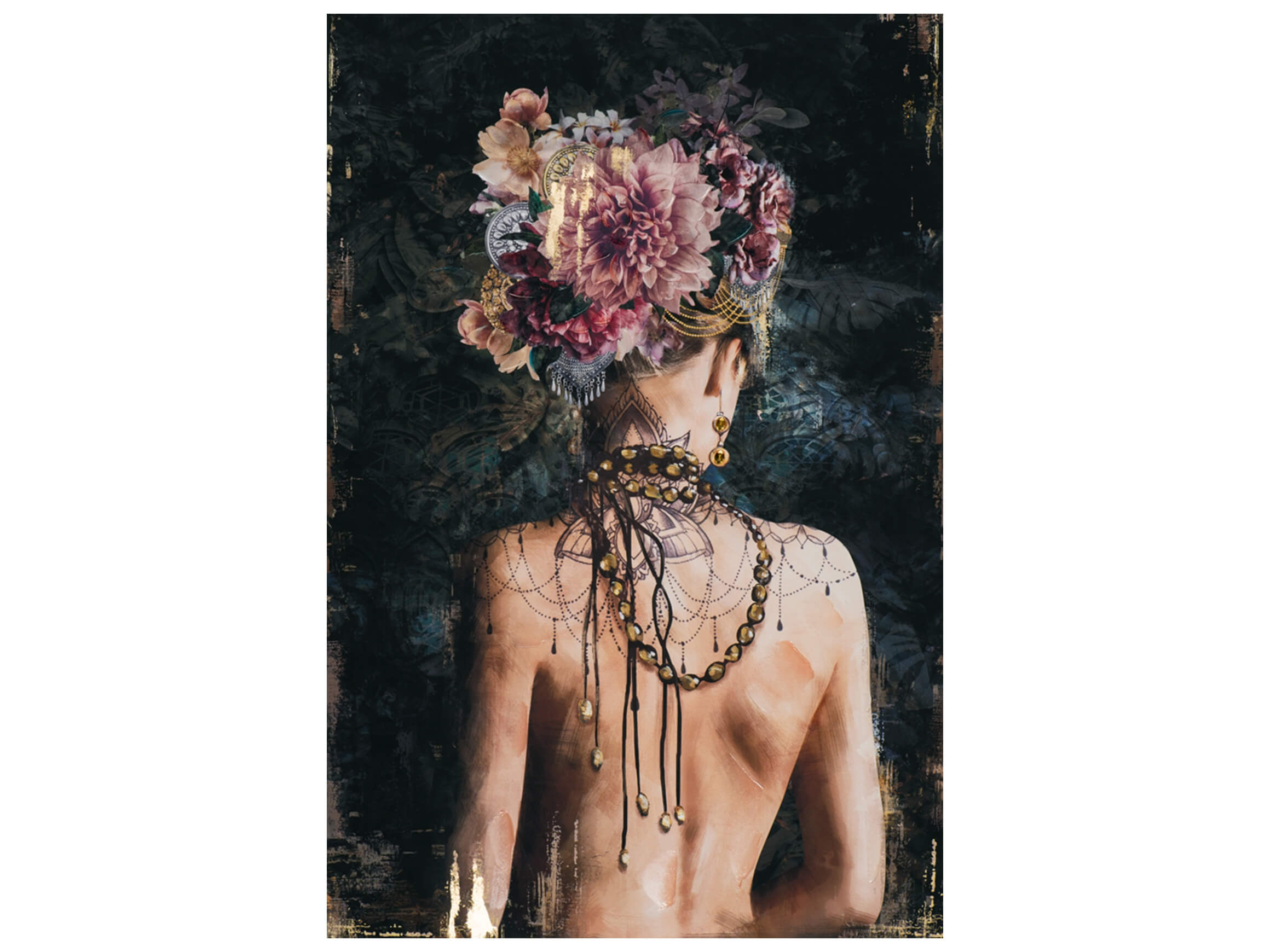 Bild Rückenansicht Geschmückte Schönheit 2 image LAND