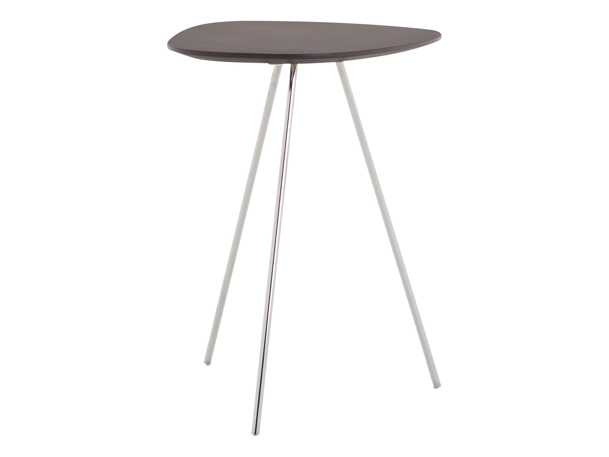 Beistelltisch Liliom, Mdf, Chrom, Organische Form, b 44