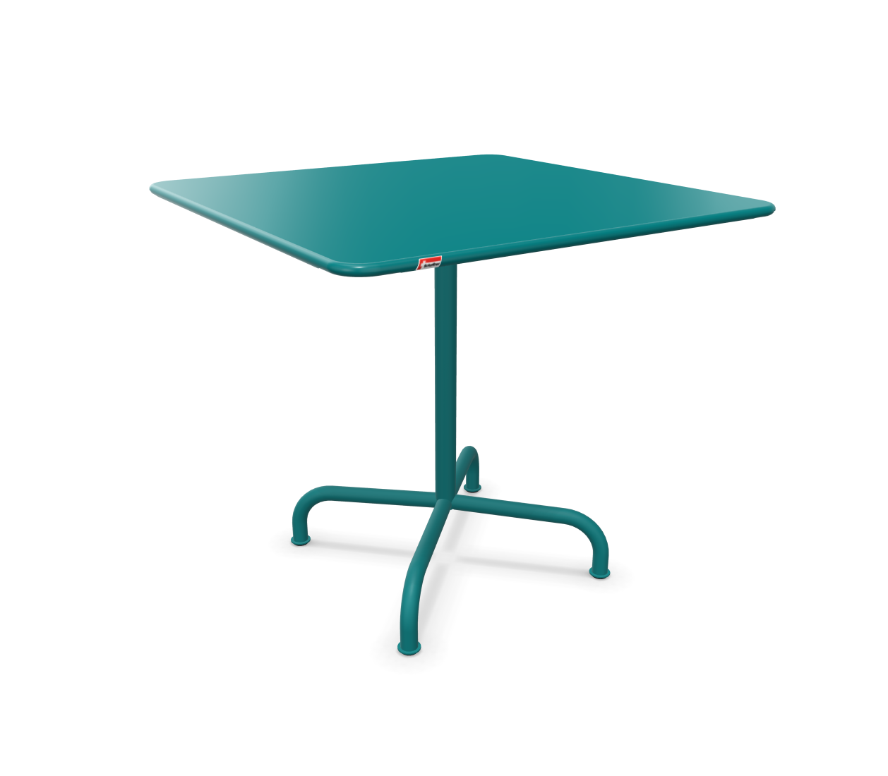 Metall-Tisch Rigi Quadratisch von Schaffner / Farbe: Kaliblau / Grösse: 80 x 80 cm