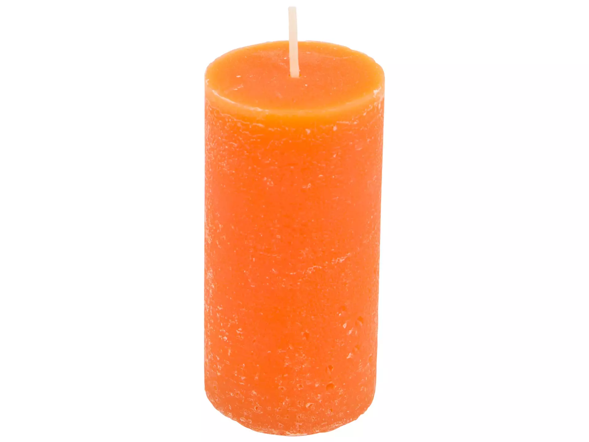 Kerze, Brenndauer 25 Stunden, Feuer Orange, Durchmesser 5 cm h 10 cm