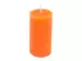 Kerze, Brenndauer 25 Stunden, Feuer Orange, Durchmesser 5 cm h 10 cm