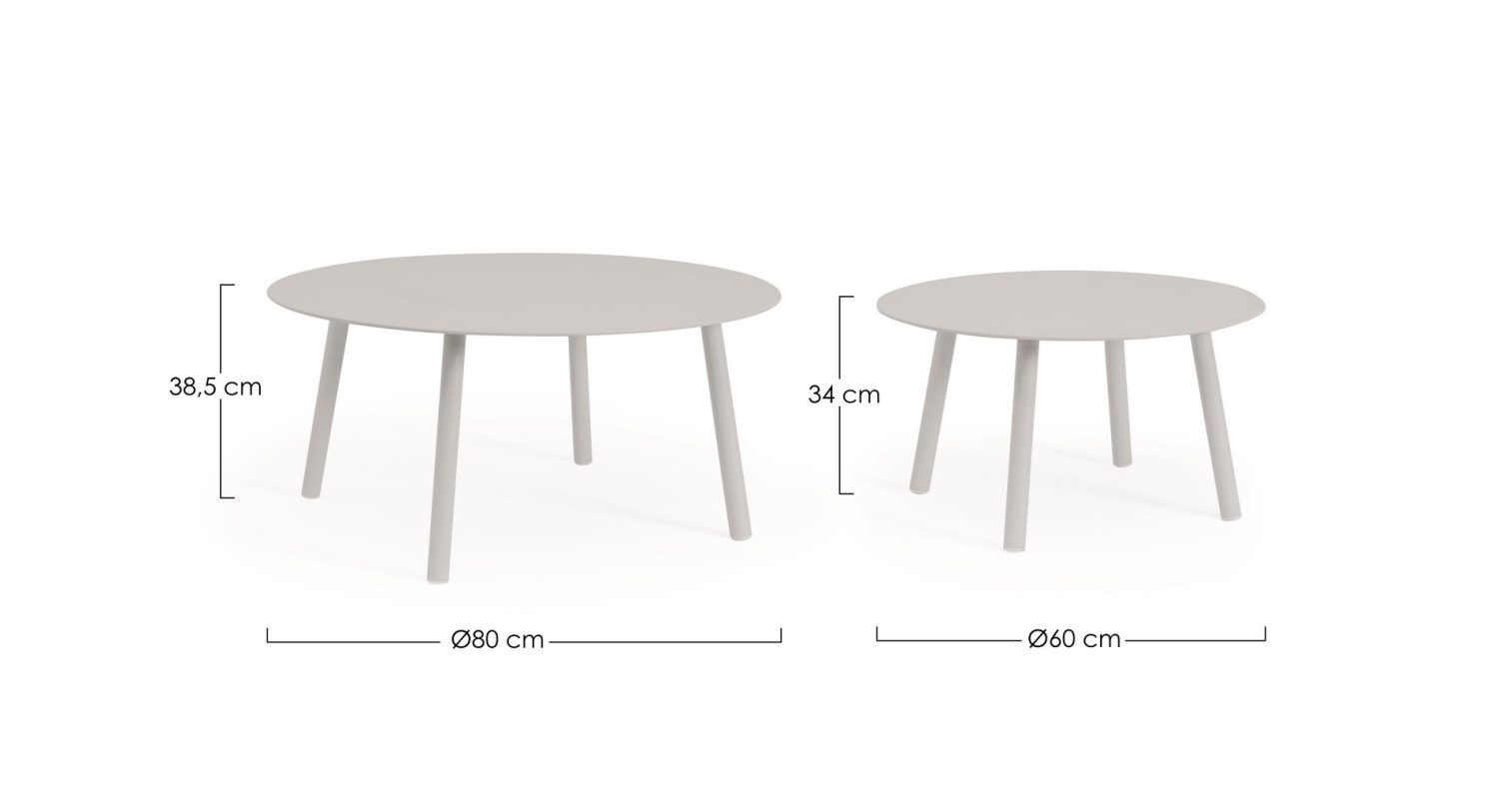 Clubtisch 2er Set Jesolo Bizzotto / Grösse: x cm