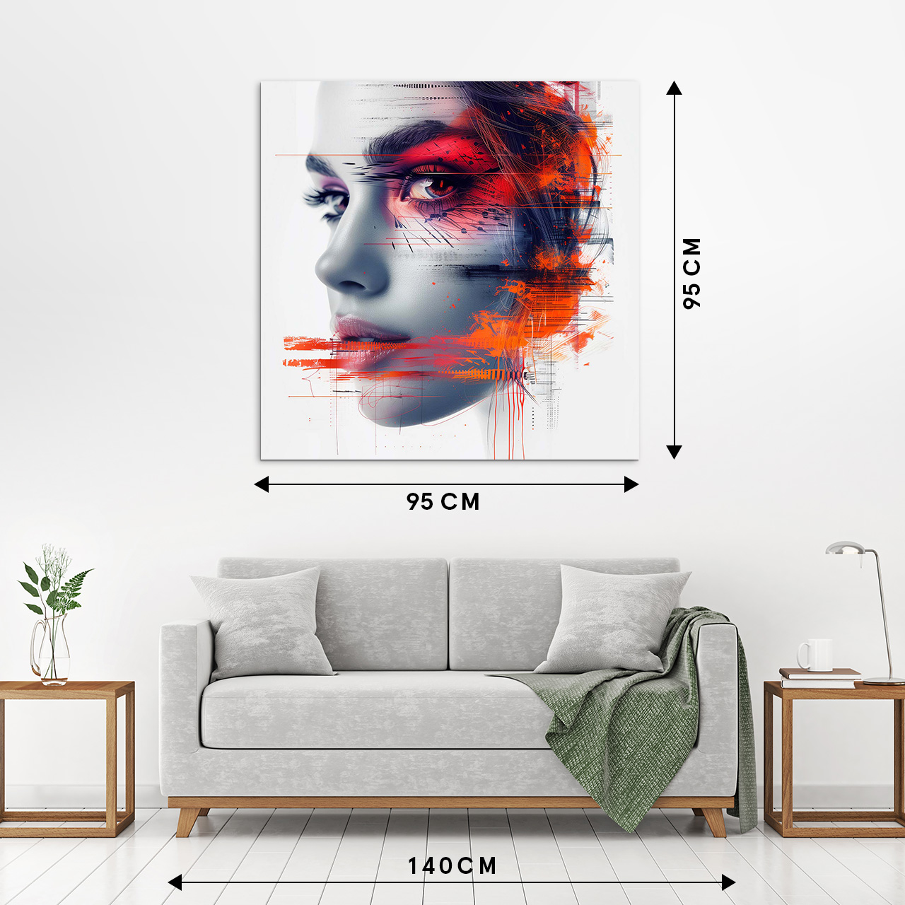 Acrylglasbild A Look Behind Orange image LAND