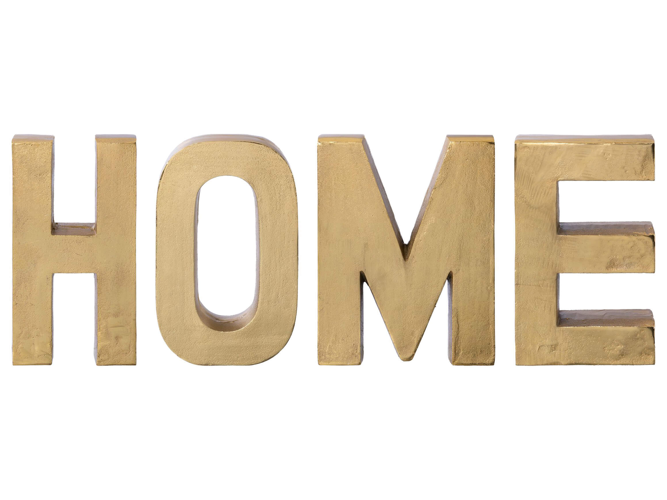 Gasper Schriftzug Home, Gold H: 30 cm  | Schubiger Möbel