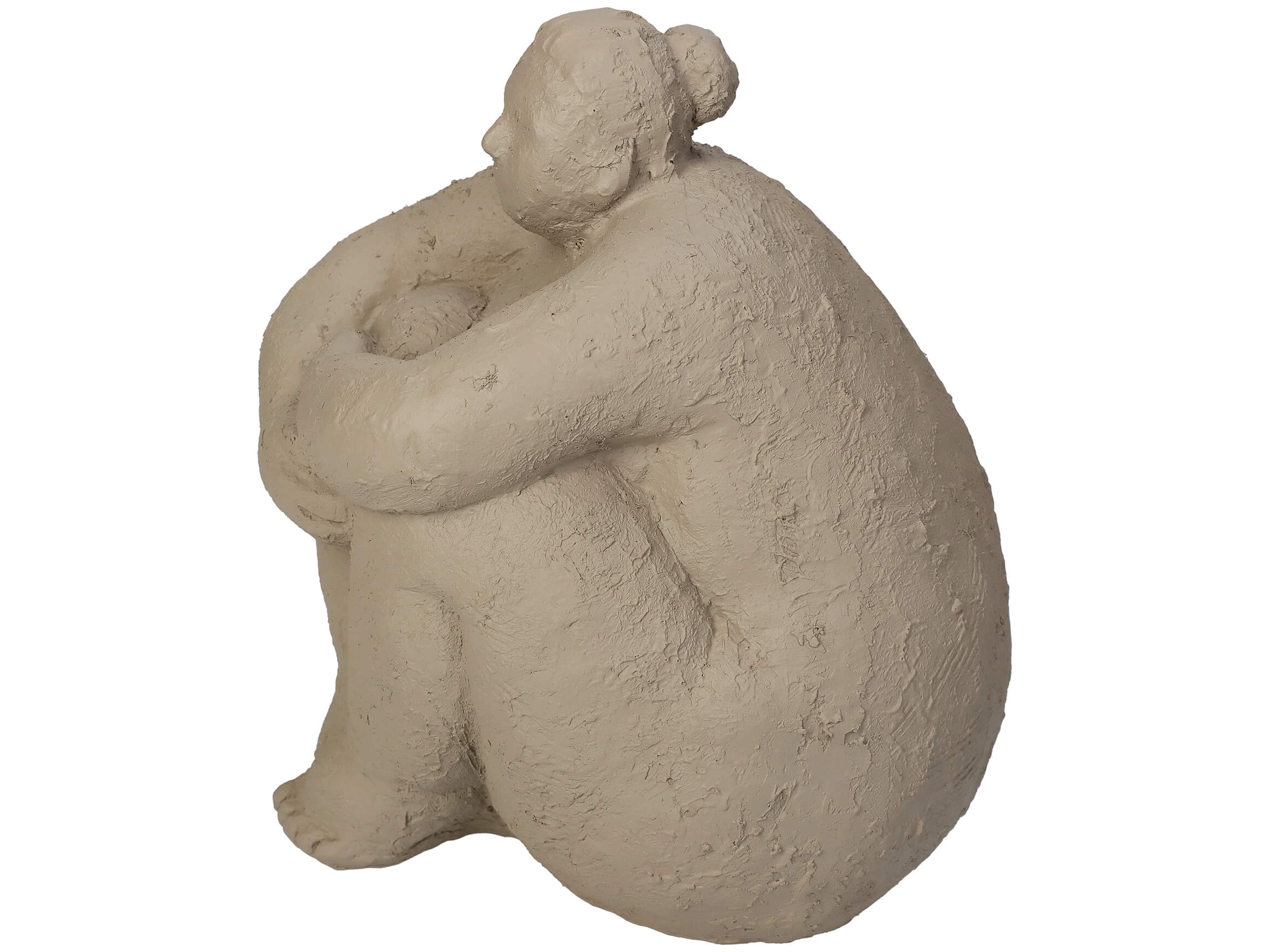 Figur Big Woman Sitzend H: 17 cm Kersten / Farbe: Weiss