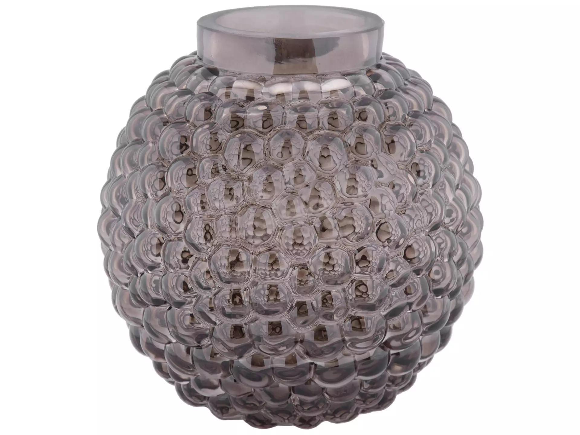 Vase Glas Schwarz D: 16 cm Decofinder