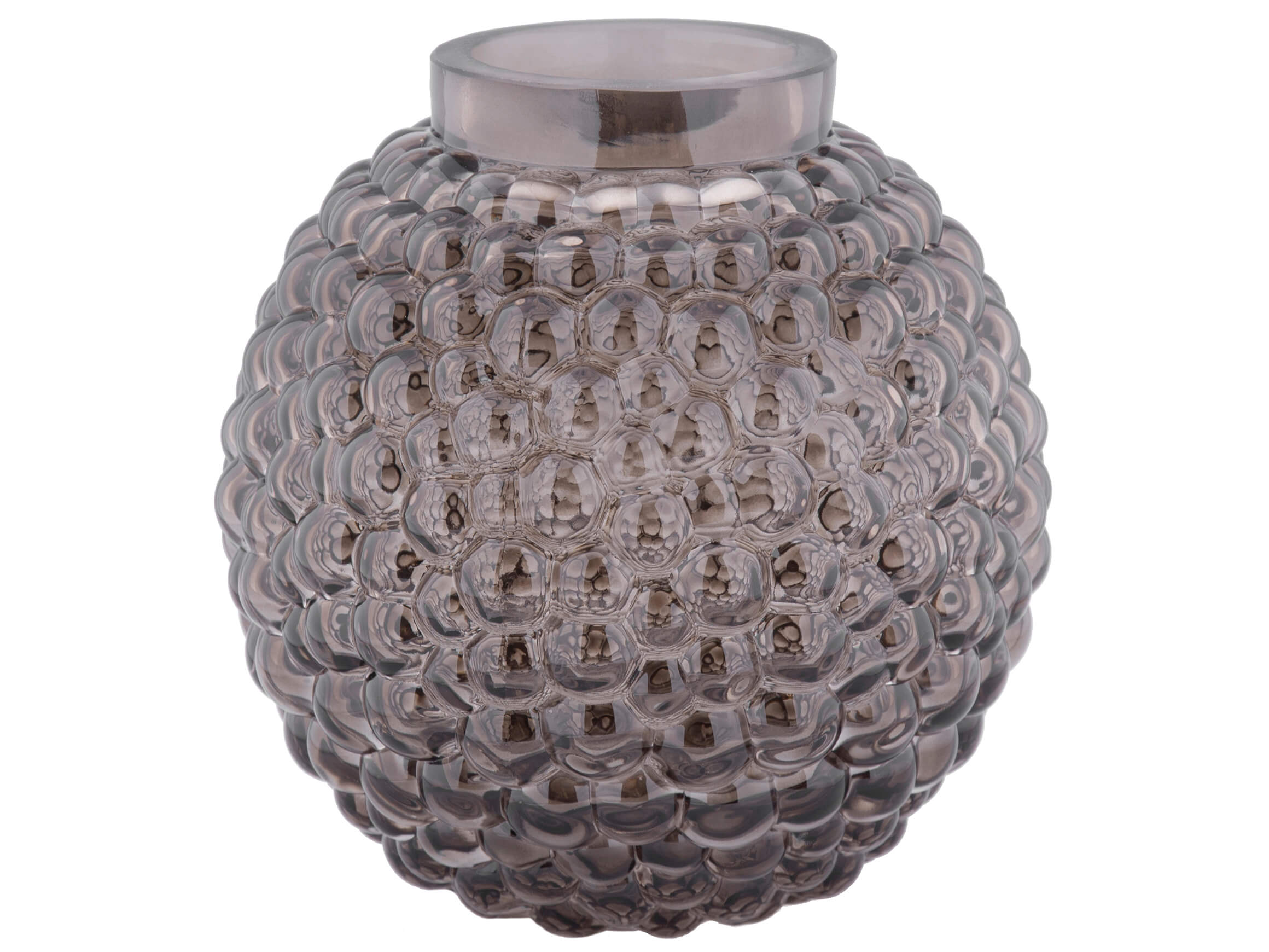 Vase Glas Schwarz D: 16 cm Decofinder