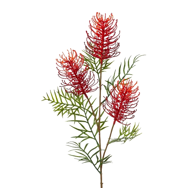 Kunstblume Grevilleazweig, Rot H: 83 cm Gasper