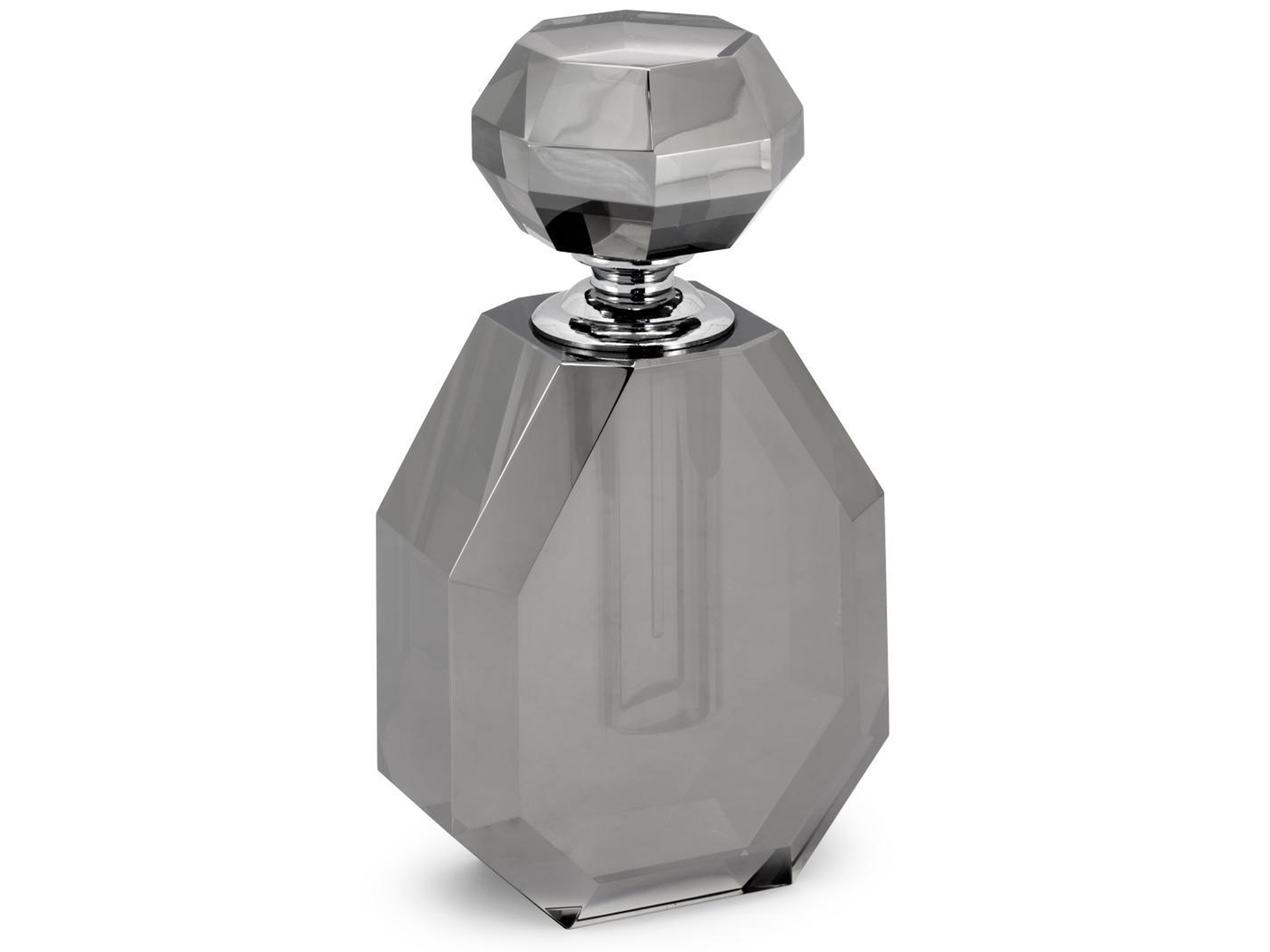 Verre cristal gris H : 18 cm