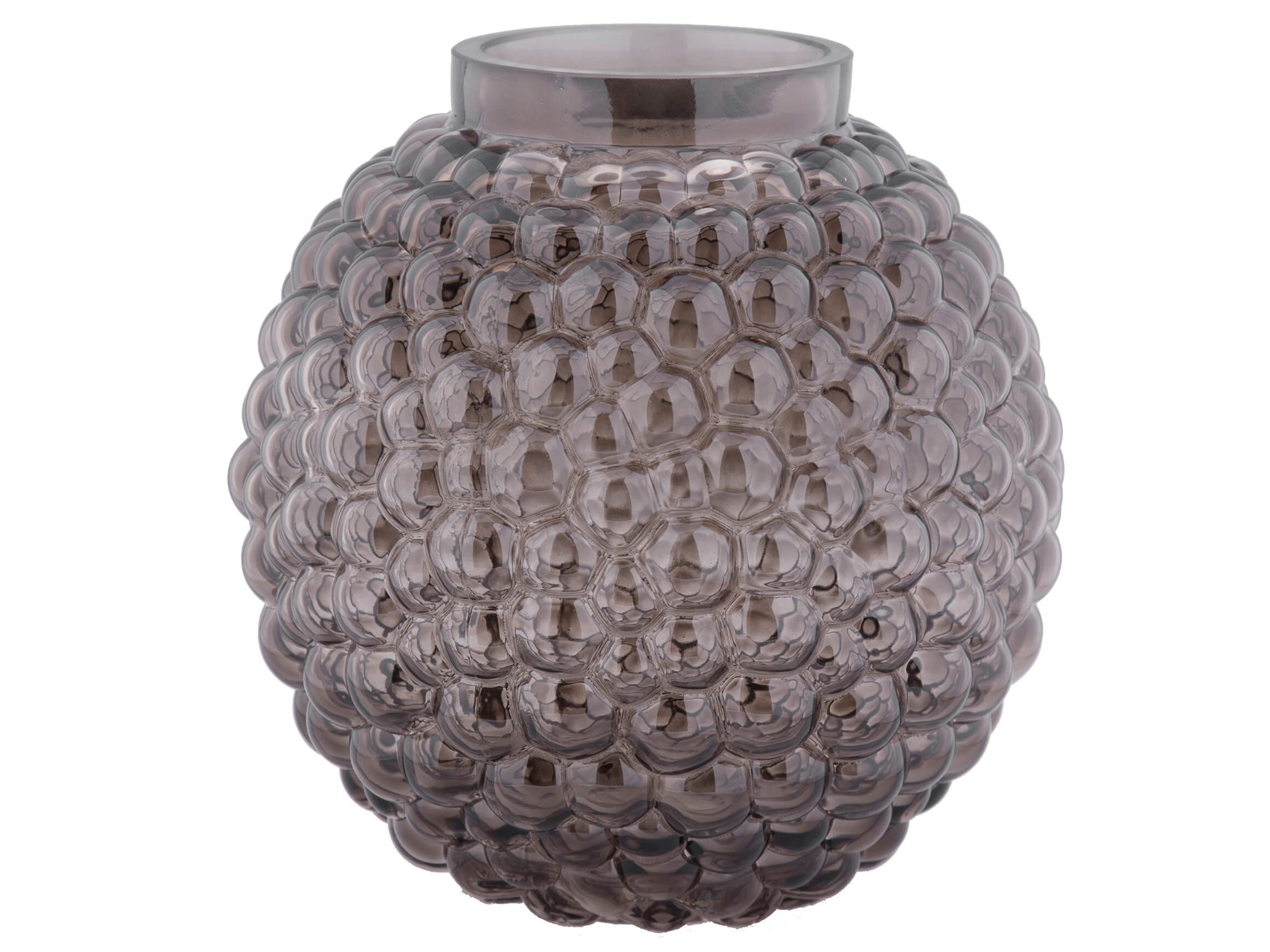 Decofinder Vase Glas Schwarz D: 19 cm  | Schubiger Möbel