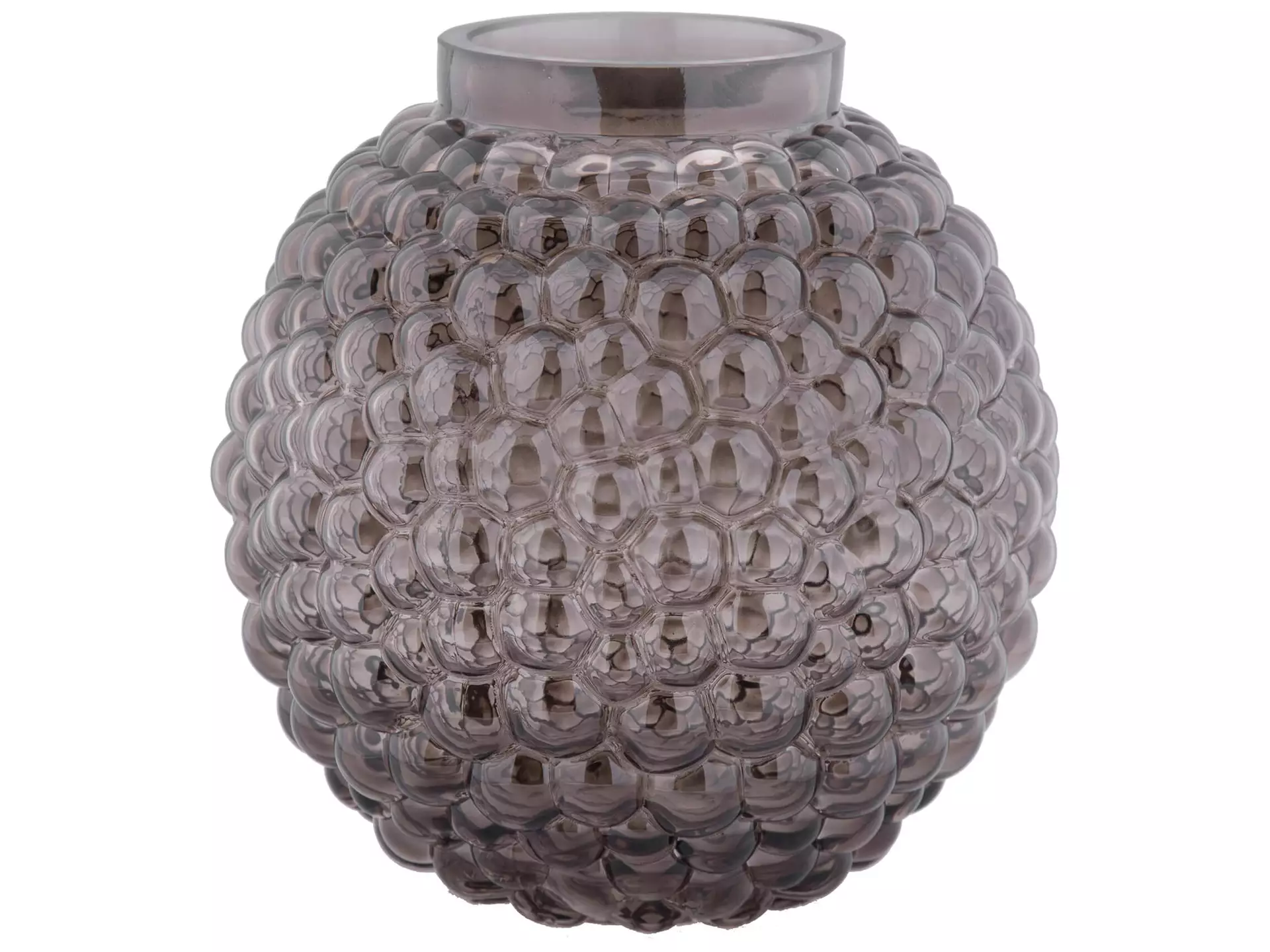 Vase Glas Schwarz D: 19 cm Decofinder