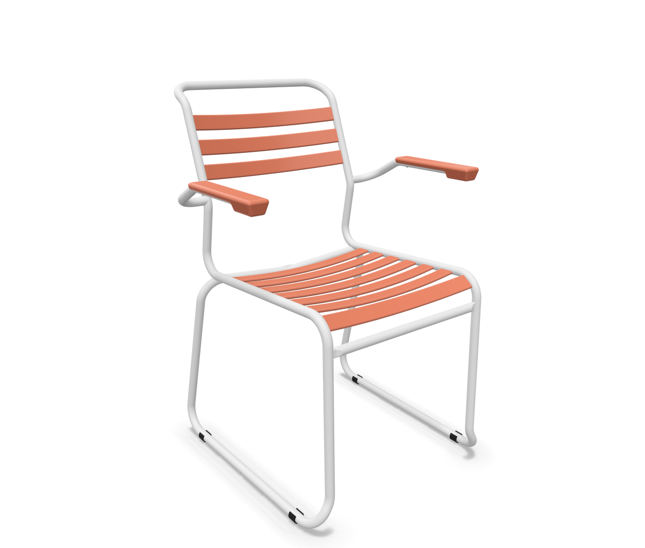 Schaffner Kufen-Lättli-Stuhl Säntis mit Lehne Braun | Schubiger Möbel