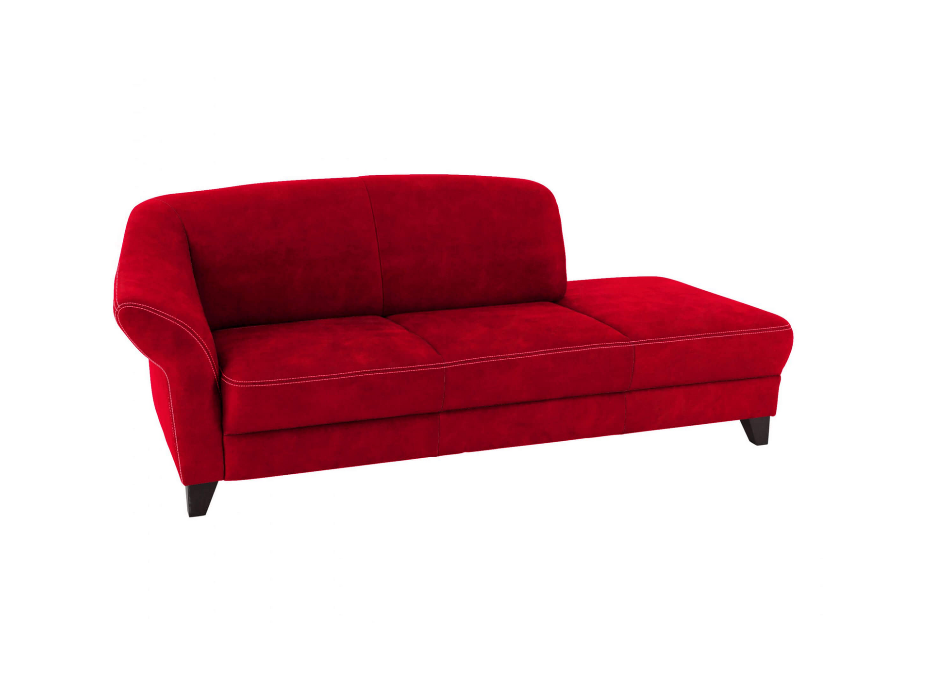 Liegesofa Klosters Basic Ponsel / Farbe: Rot / Material: Leder Basic