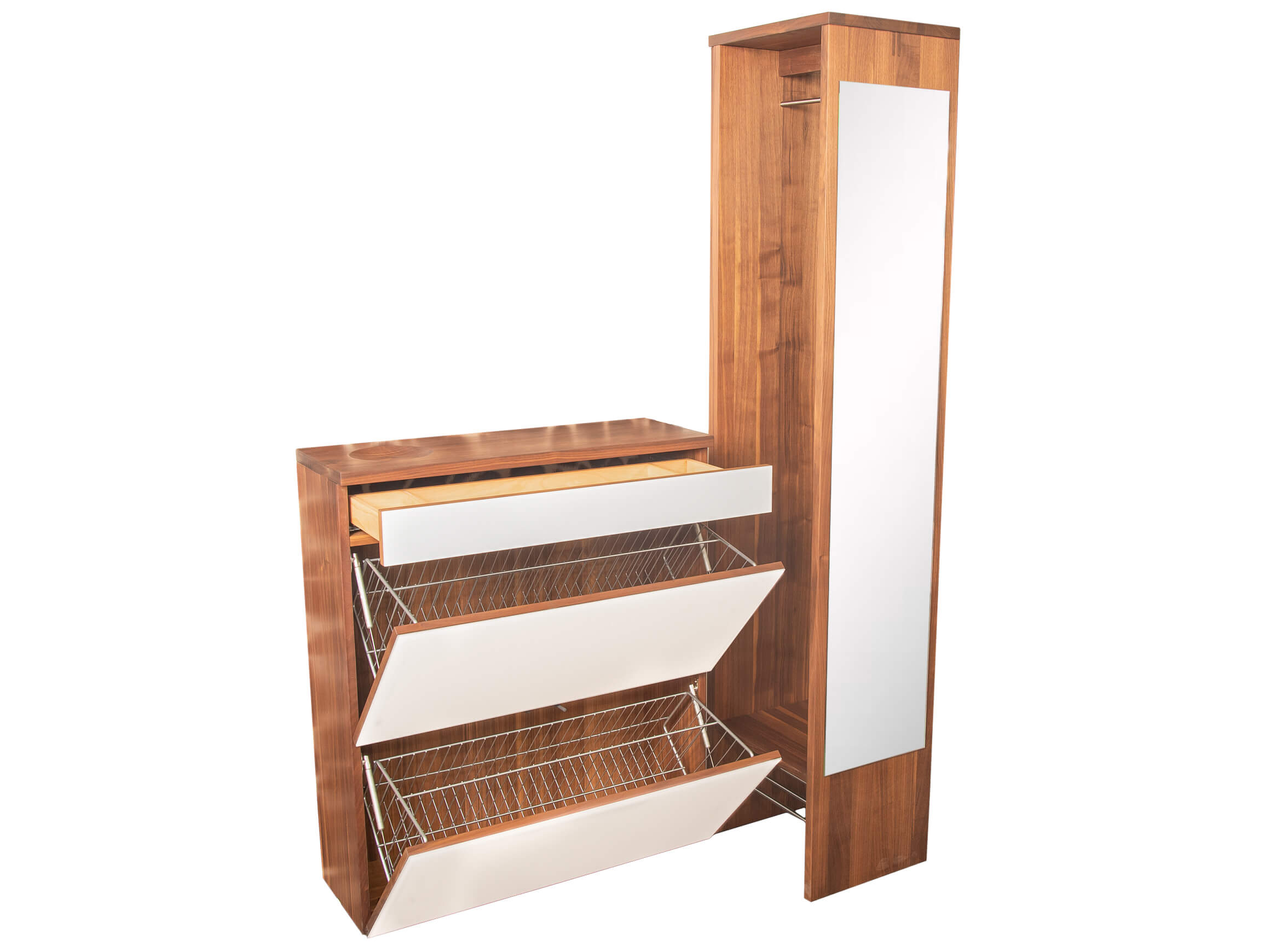 Garderobe Cubus Team 7 / Farbe: Nussbaum